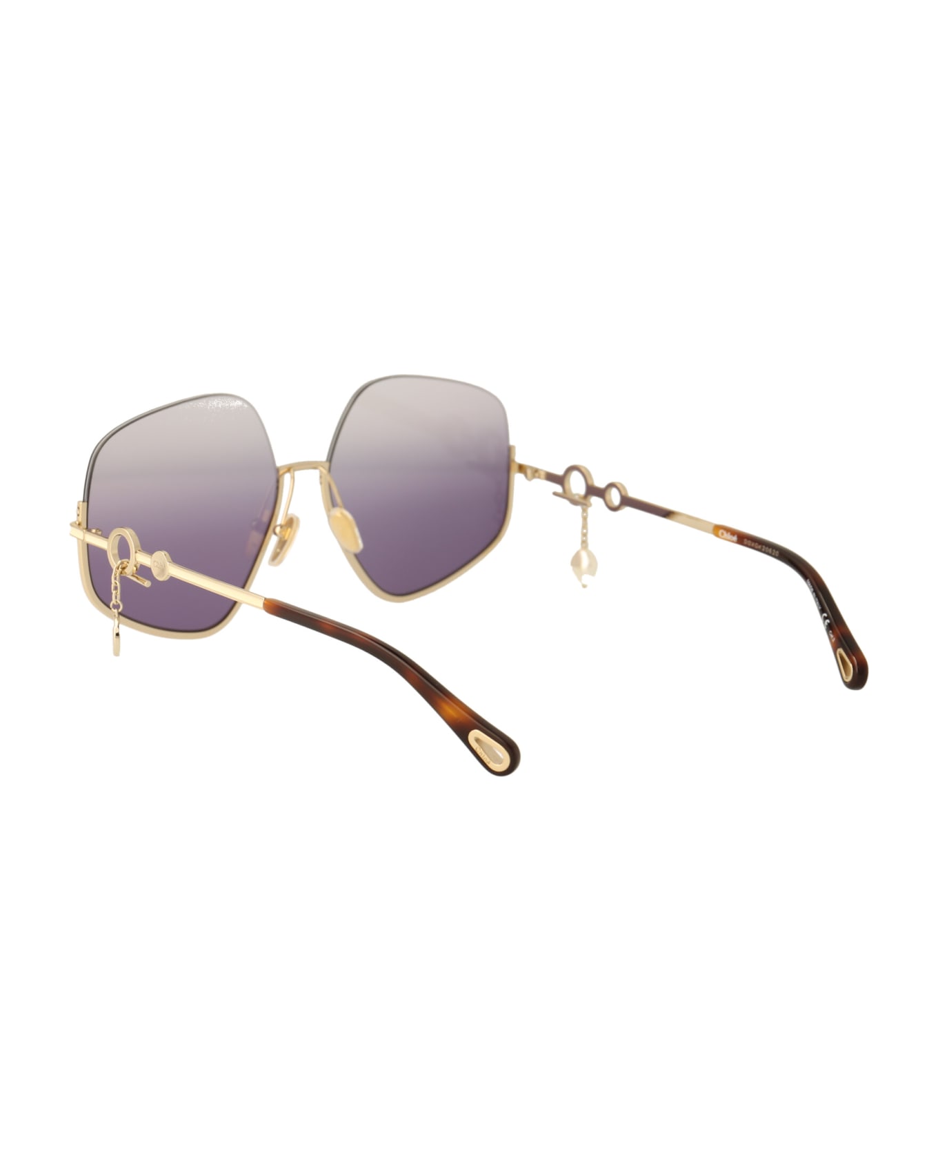 Chloé Eyewear Ch0068s Sunglasses - 004 GOLD GOLD VIOLET
