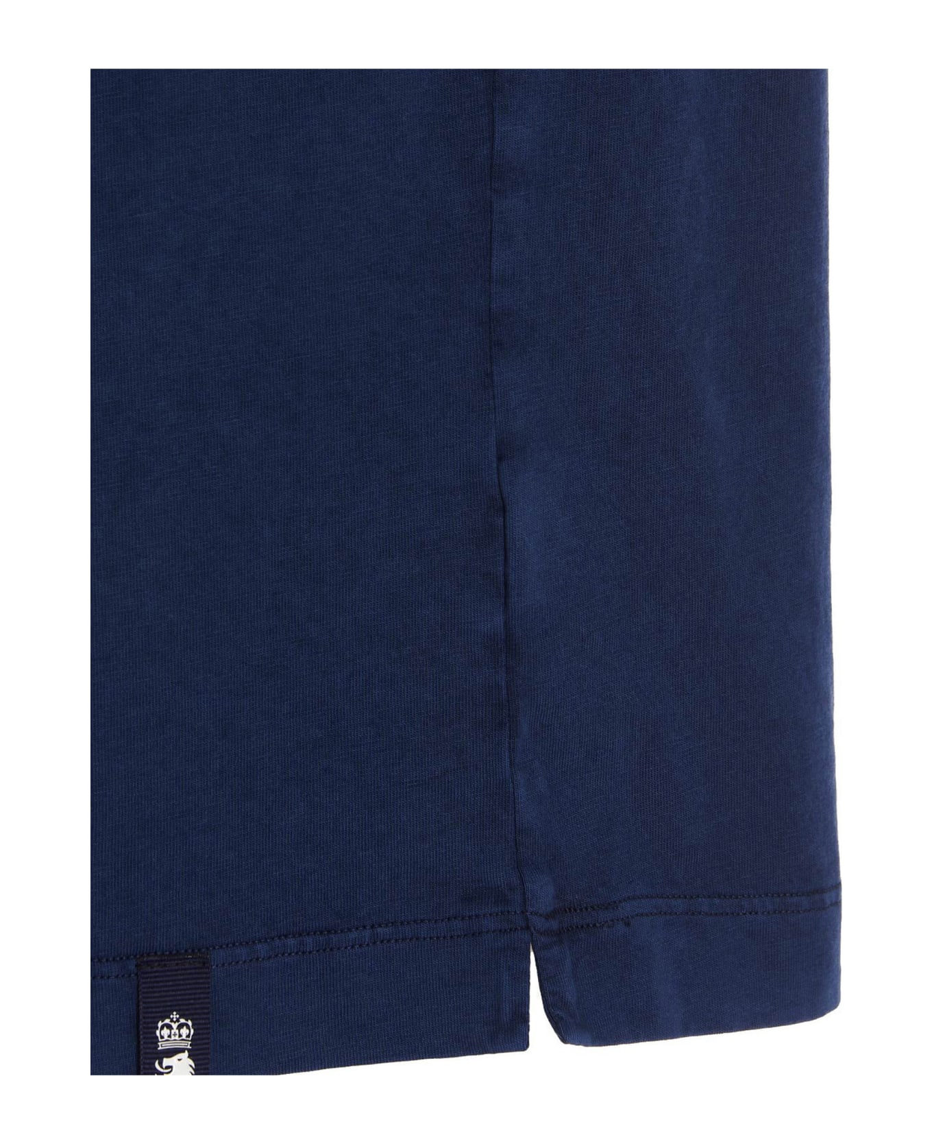 Drumohr Light Cotton Polo Shirt. - Blue
