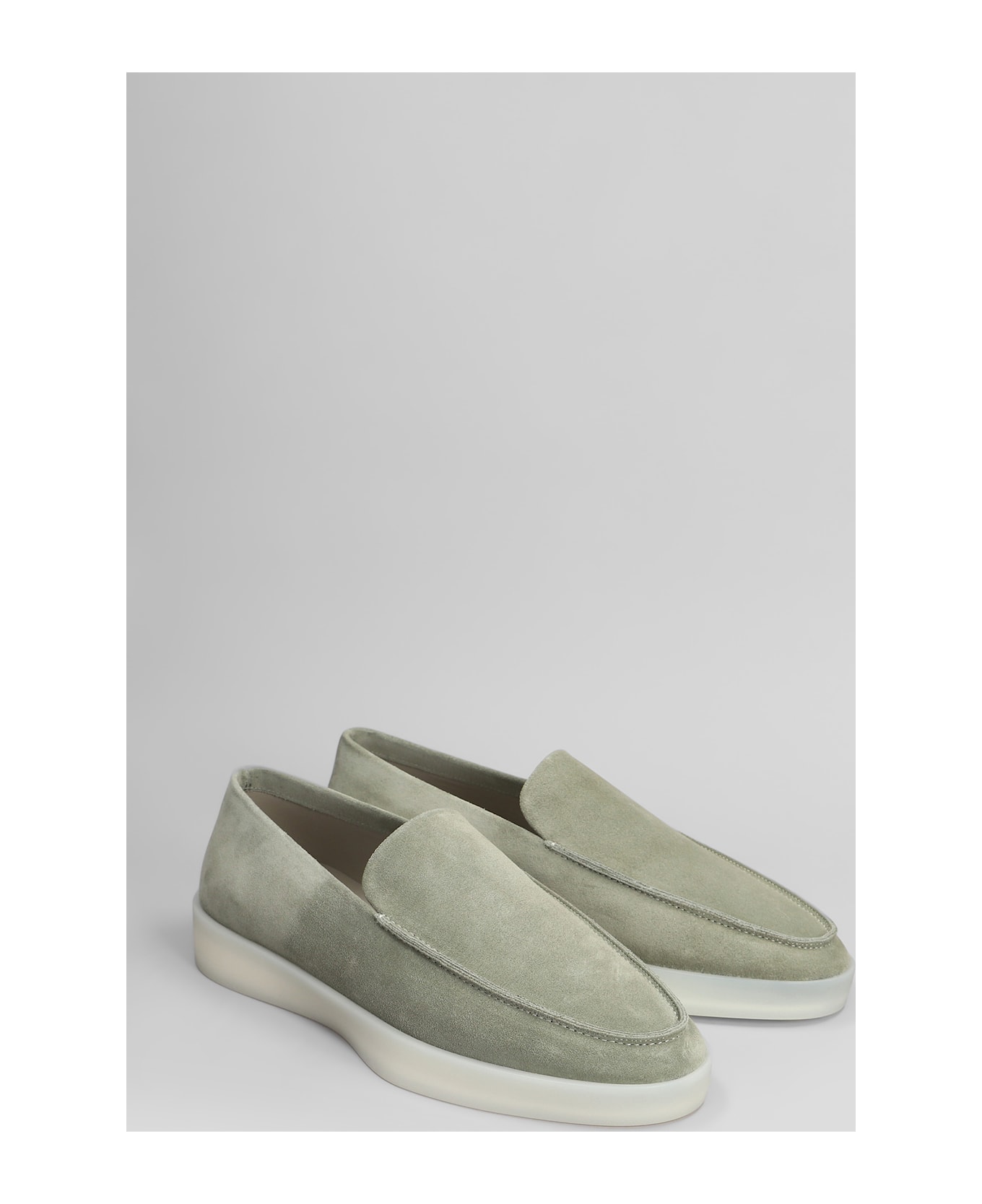 Fear of God Loafer Loafers In Grey Suede - grey