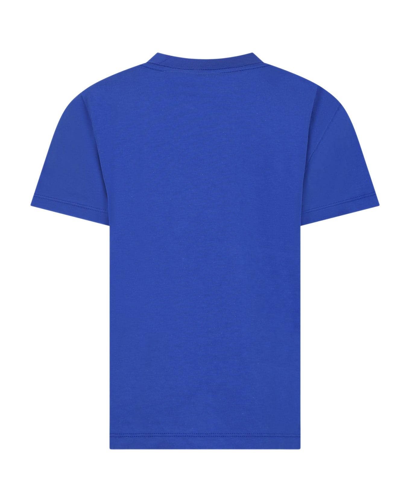 Molo Blue T-shirt For Boy With Ufo - Blue