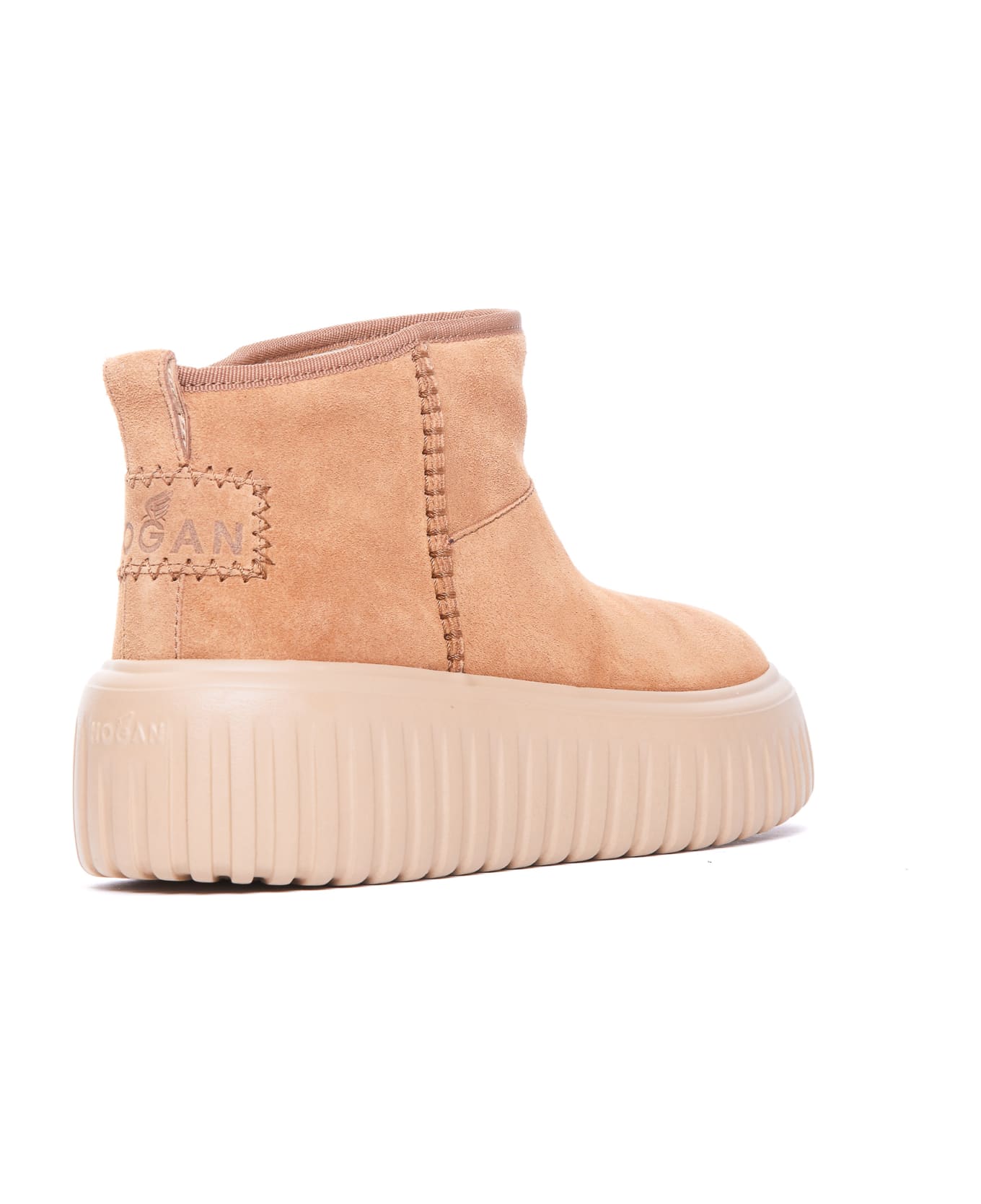 Hogan H-stripes Ankle Boots - Brown