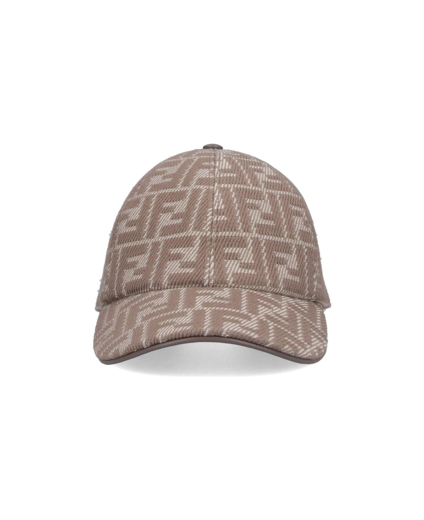 Fendi 'ff' Baseball Cap - Beige