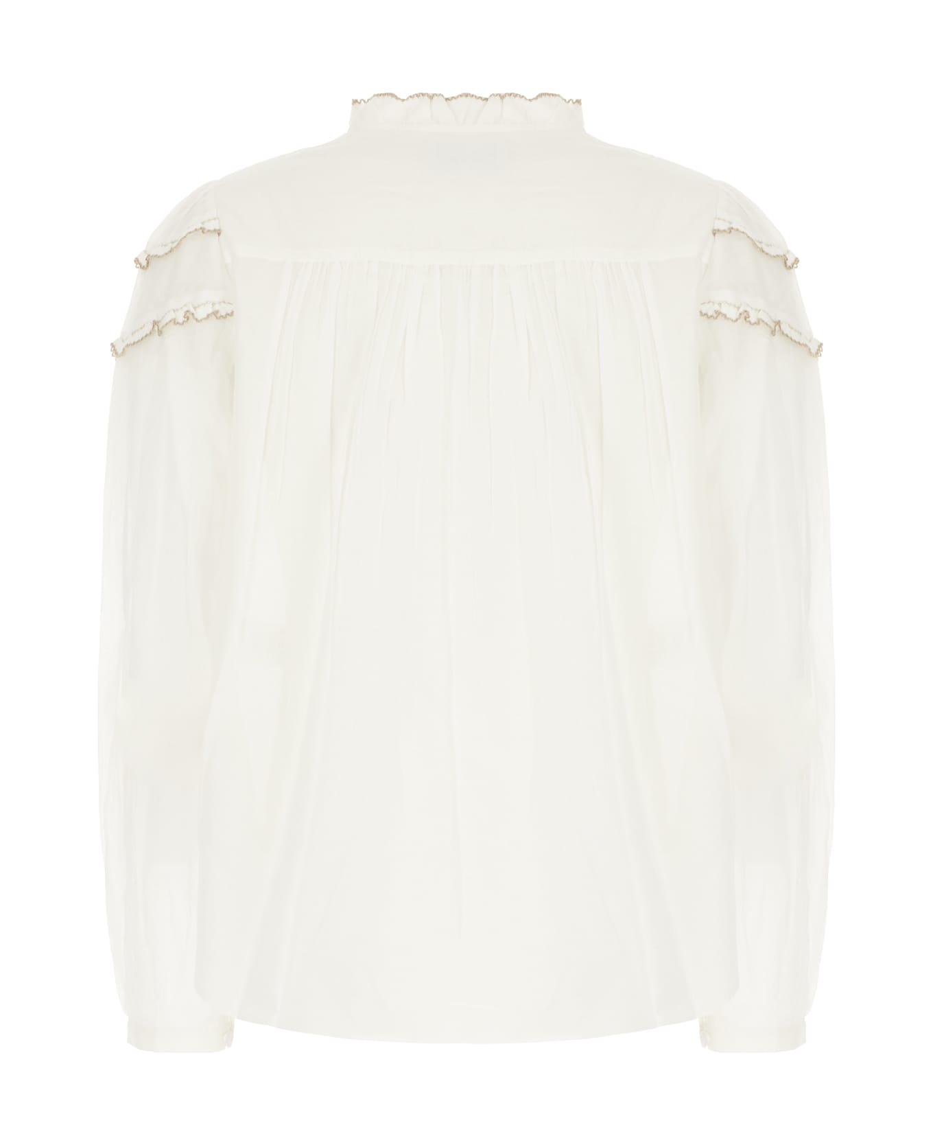 Marant Étoile White Cotton Blend Blouse - white