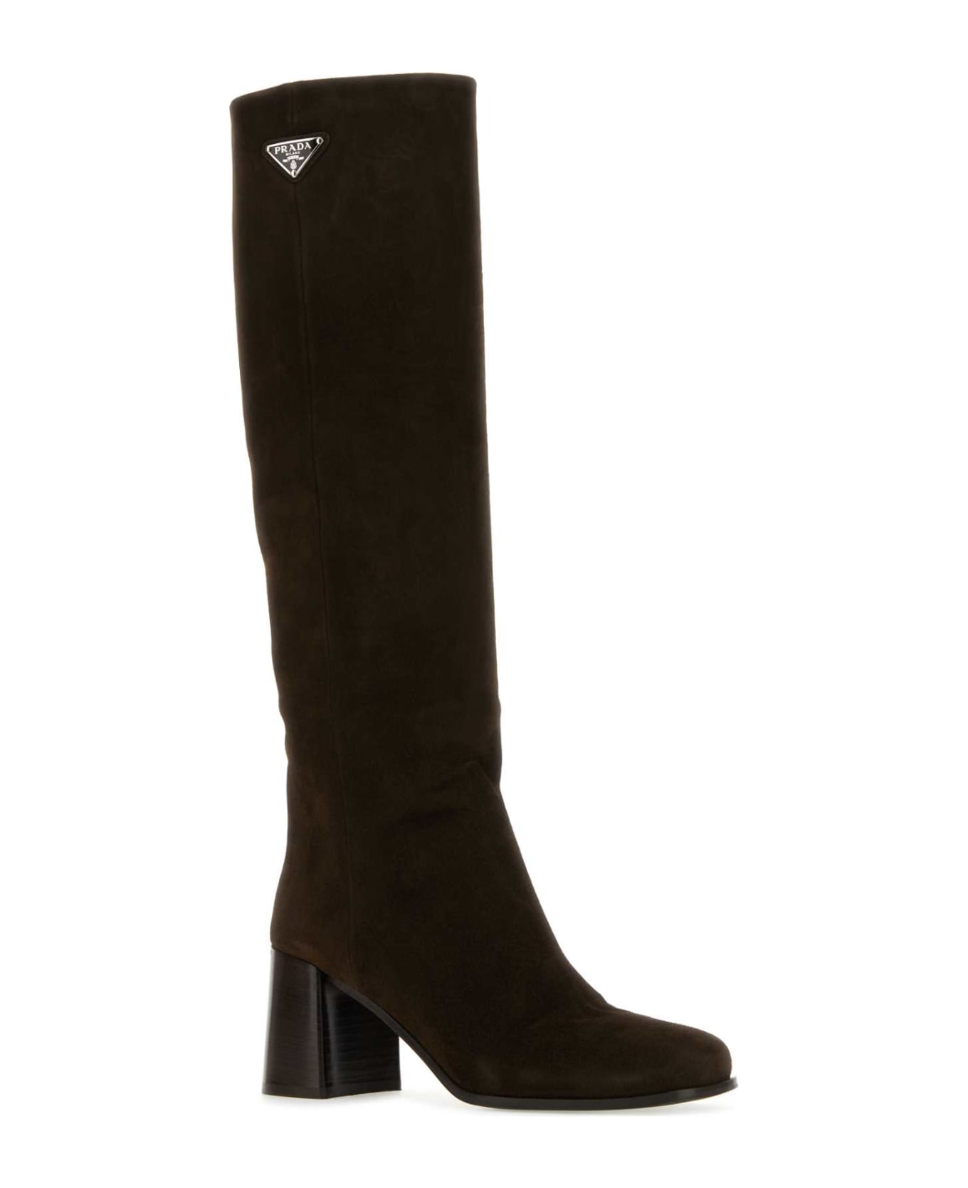 Prada Dark Brown Suede Boots - MORO ブーツ