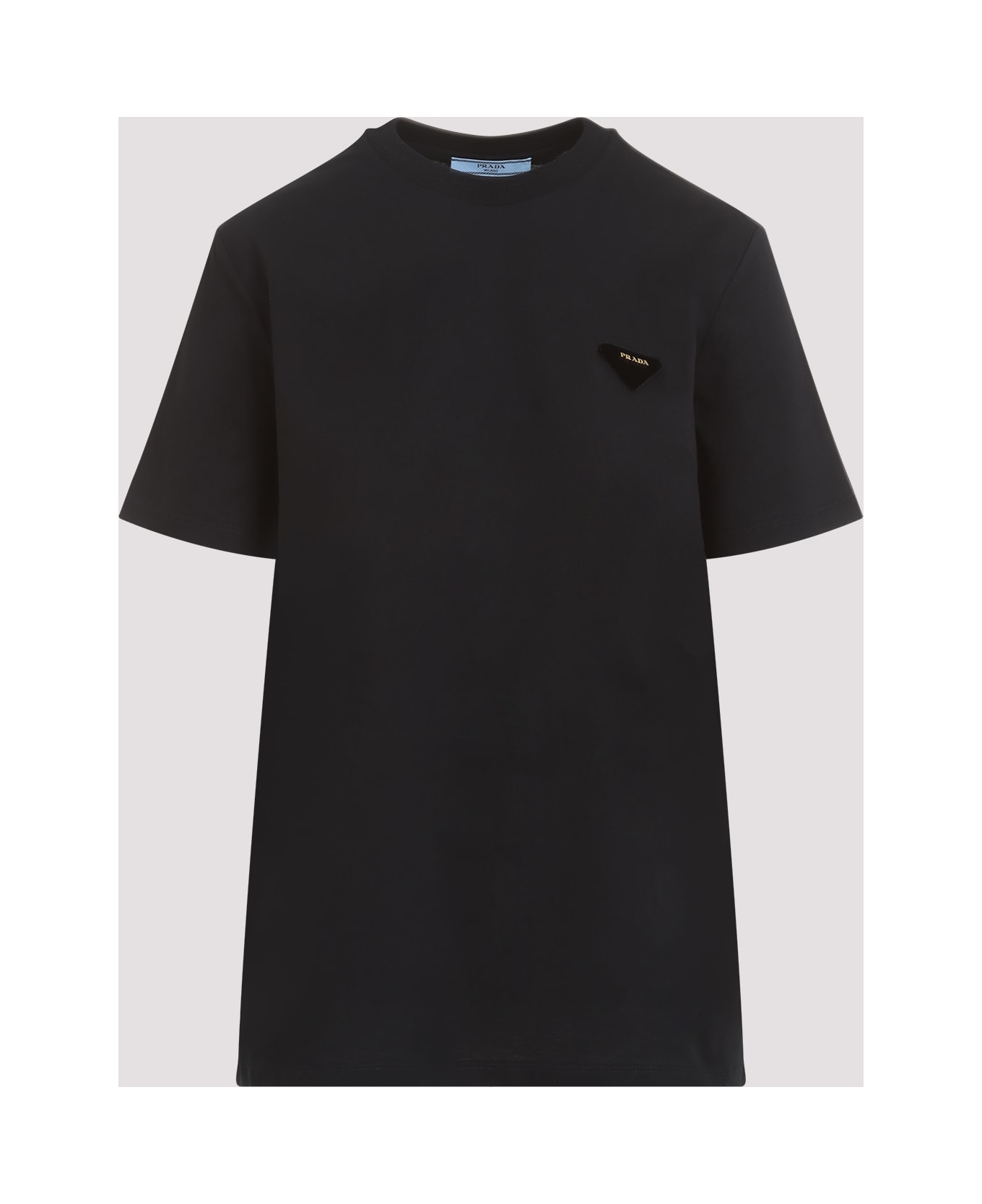 Prada Black Cotton T-shirt - NERO