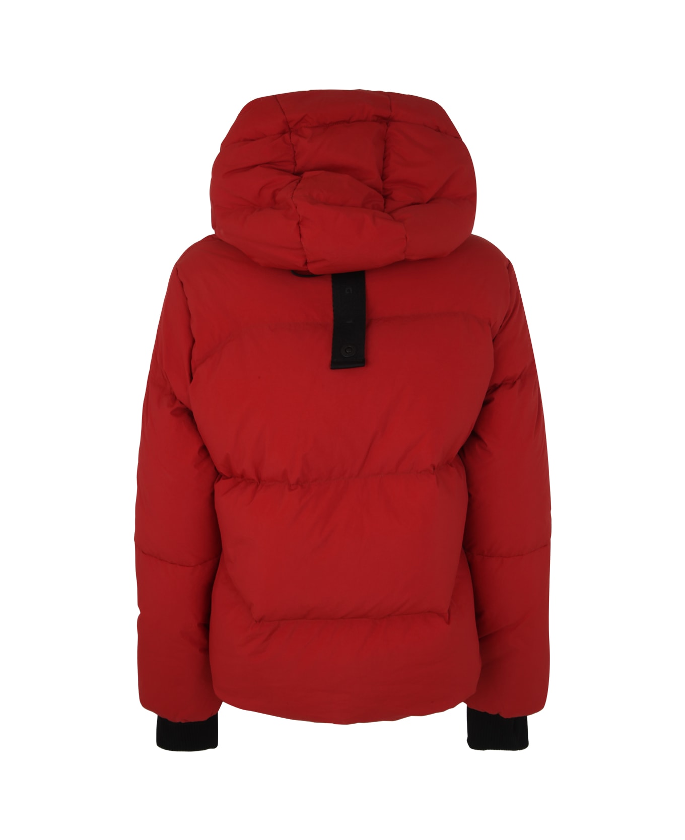 JG1 Padded Jacket With Hood - Red Burn