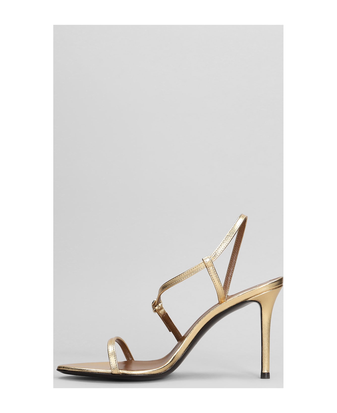 Giuseppe Zanotti Audrinette 90 Sandals In Gold Leather - gold