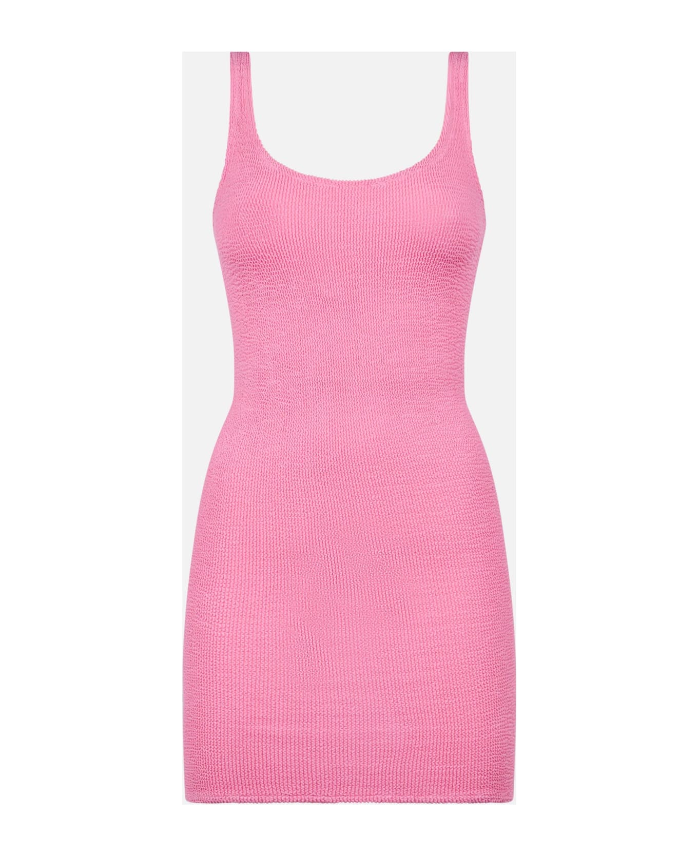 MC2 Saint Barth Pink Crinkle Short Dress - PINK