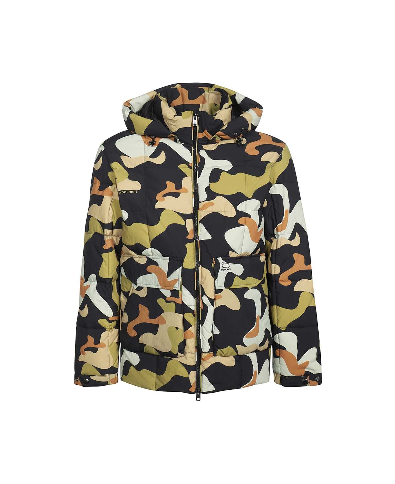 Woolrich Hooded Nylon Down Jacket - Multicolor