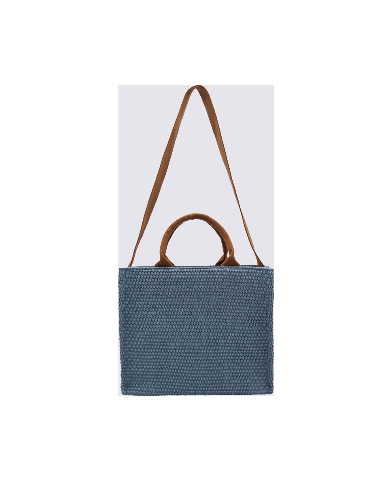 Marni Blue Cotton Tote Bag - OPAL/MOCA