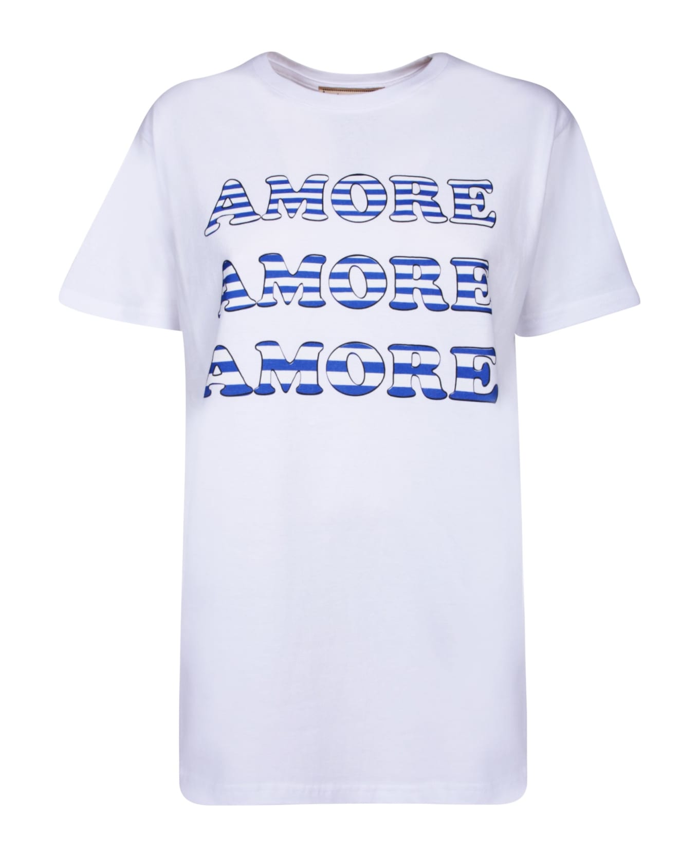 Alessandro Enriquez Amore White Blue T-shirt - White
