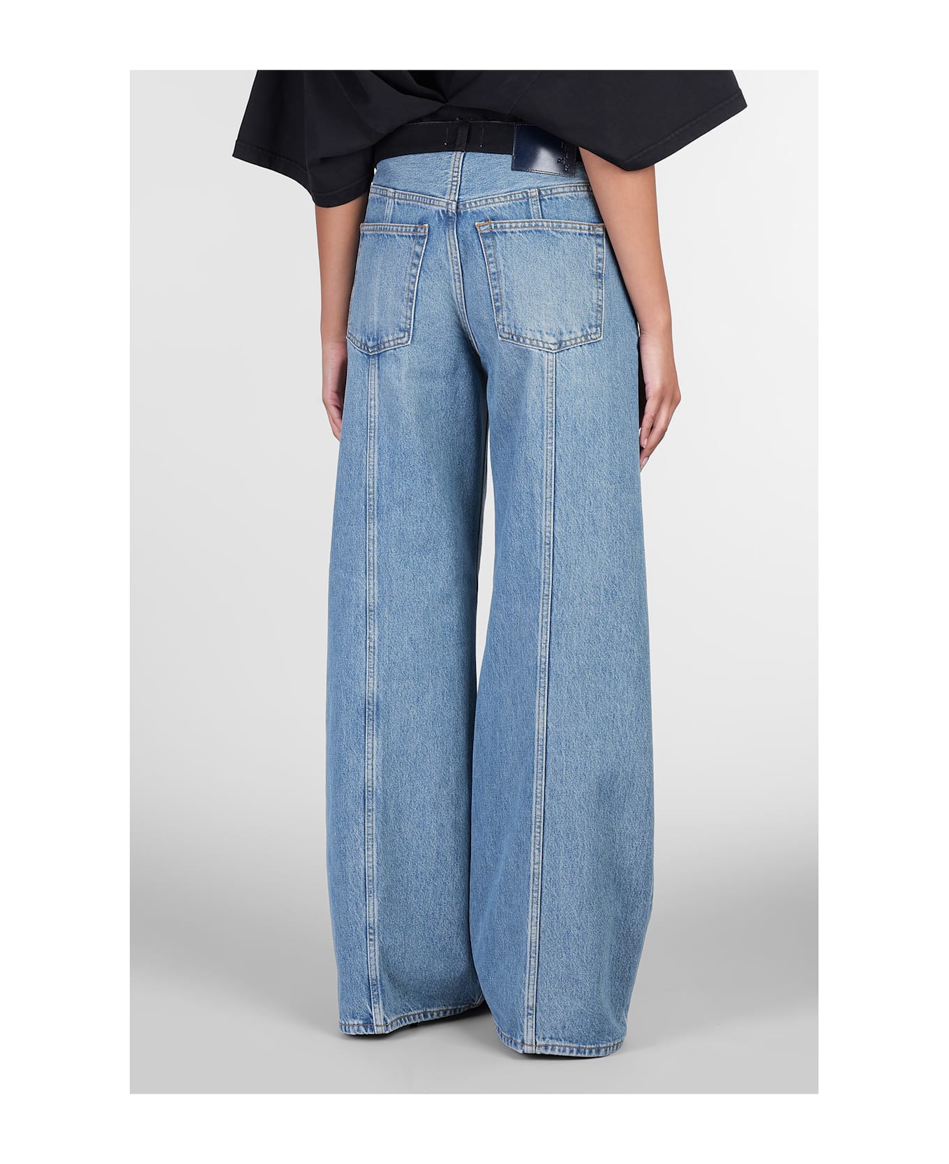 Haikure Peace Jeans In Blue Cotton - blue