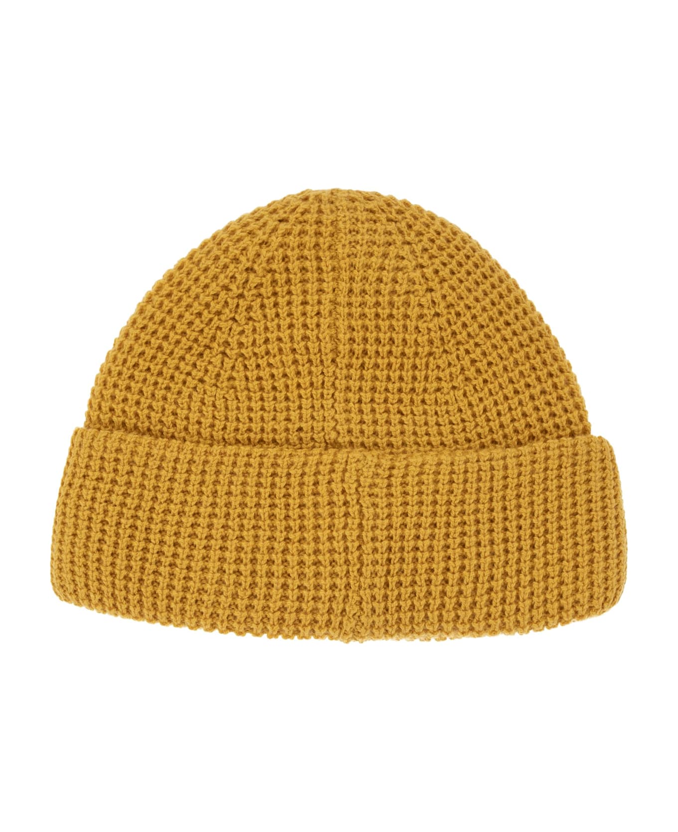 Polo Ralph Lauren Wool Cap With Logo - Mustard