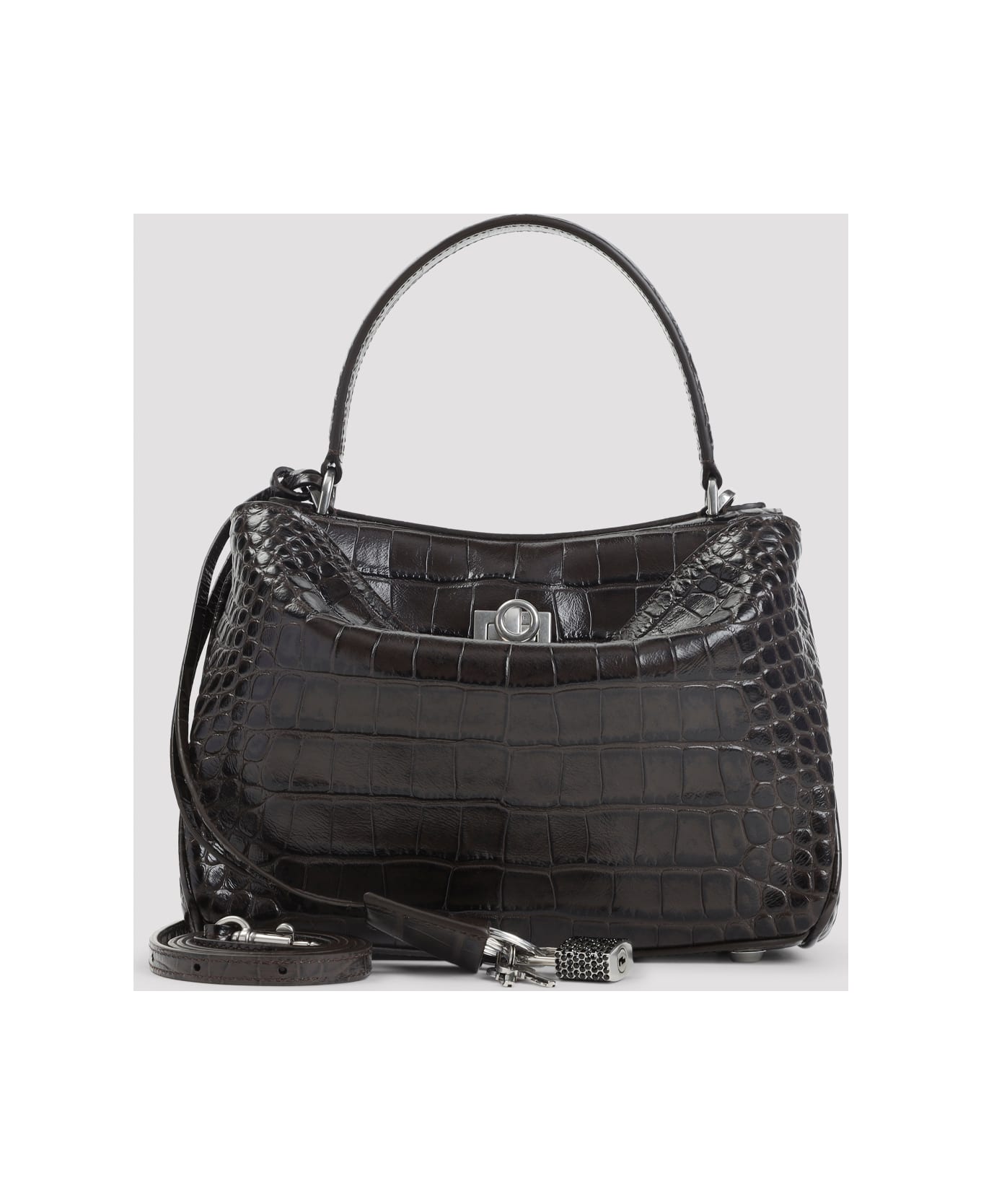 Balenciaga Rodeo Top Handle Handbag - Ebony Black
