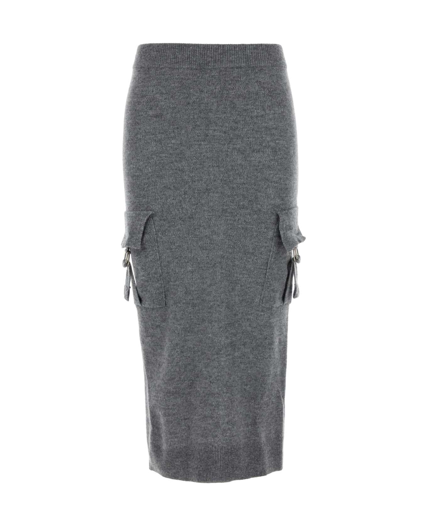 スカート BLUMARINE Grey Wool Skirt Blumarine Grey Wool Skirt | italist