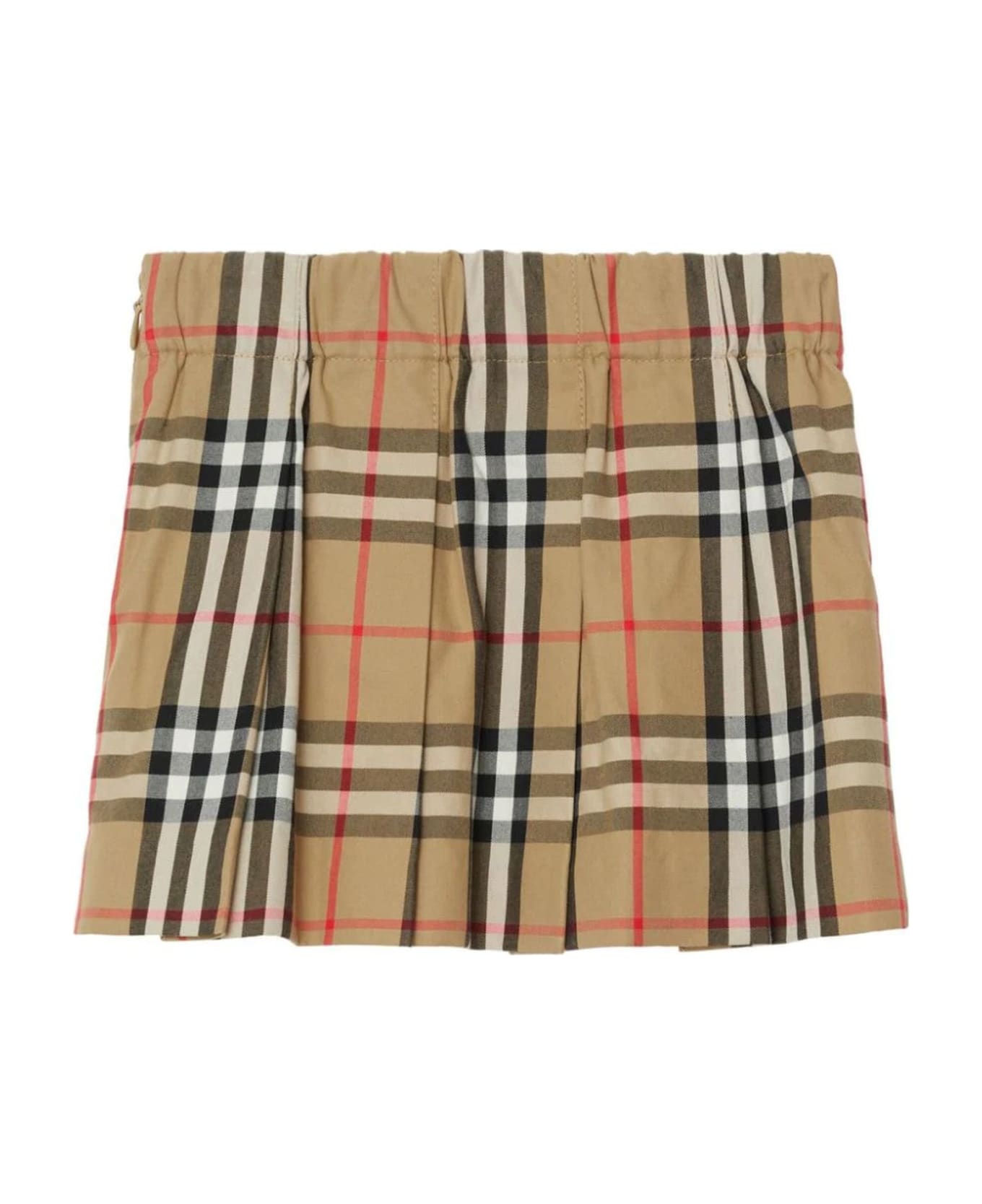 Burberry Beige Cotton Skirt - Burberry Kaschmirschal mit TB-Monogramm Grau
