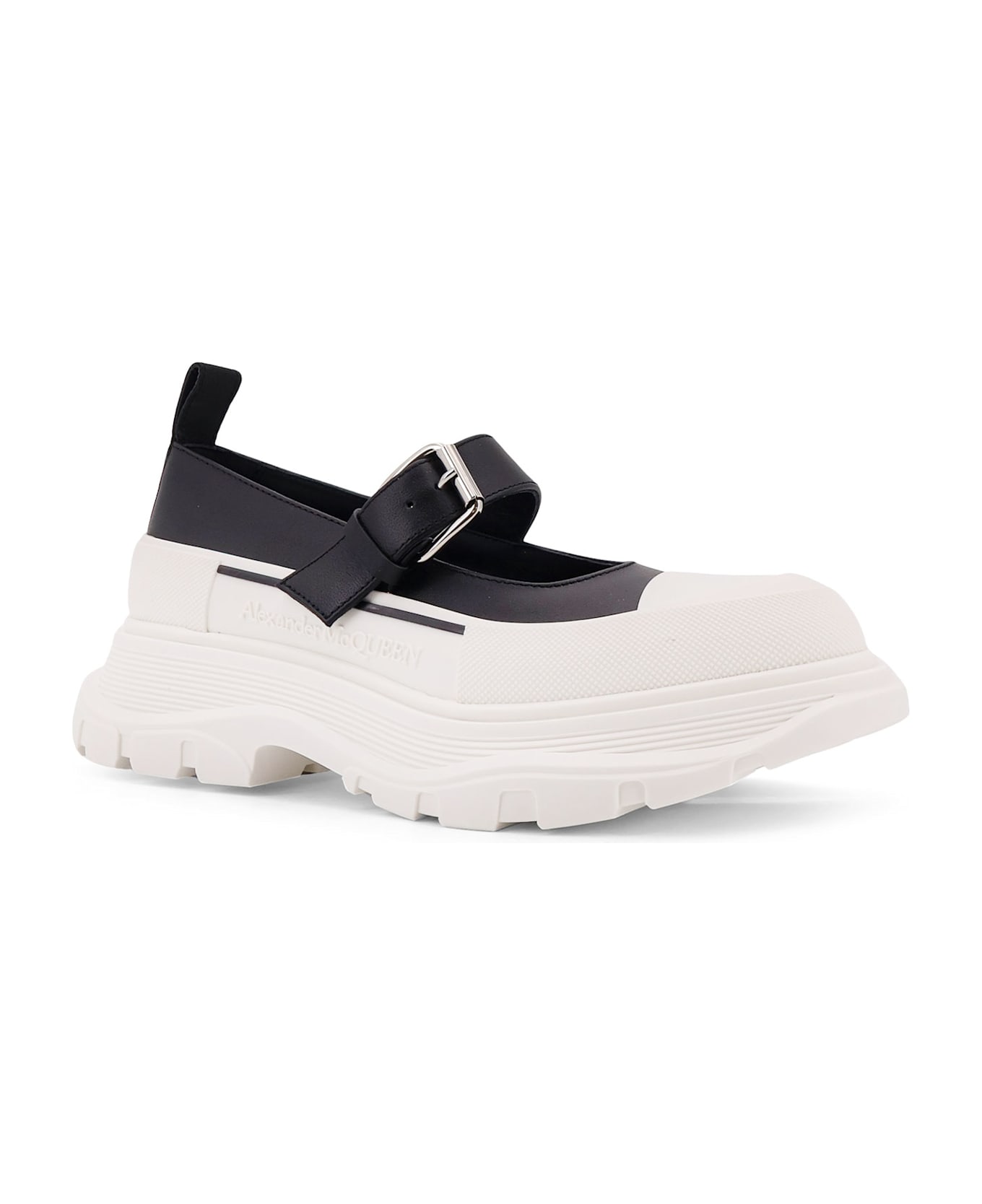 Alexander McQueen Leather Maryjane - Black