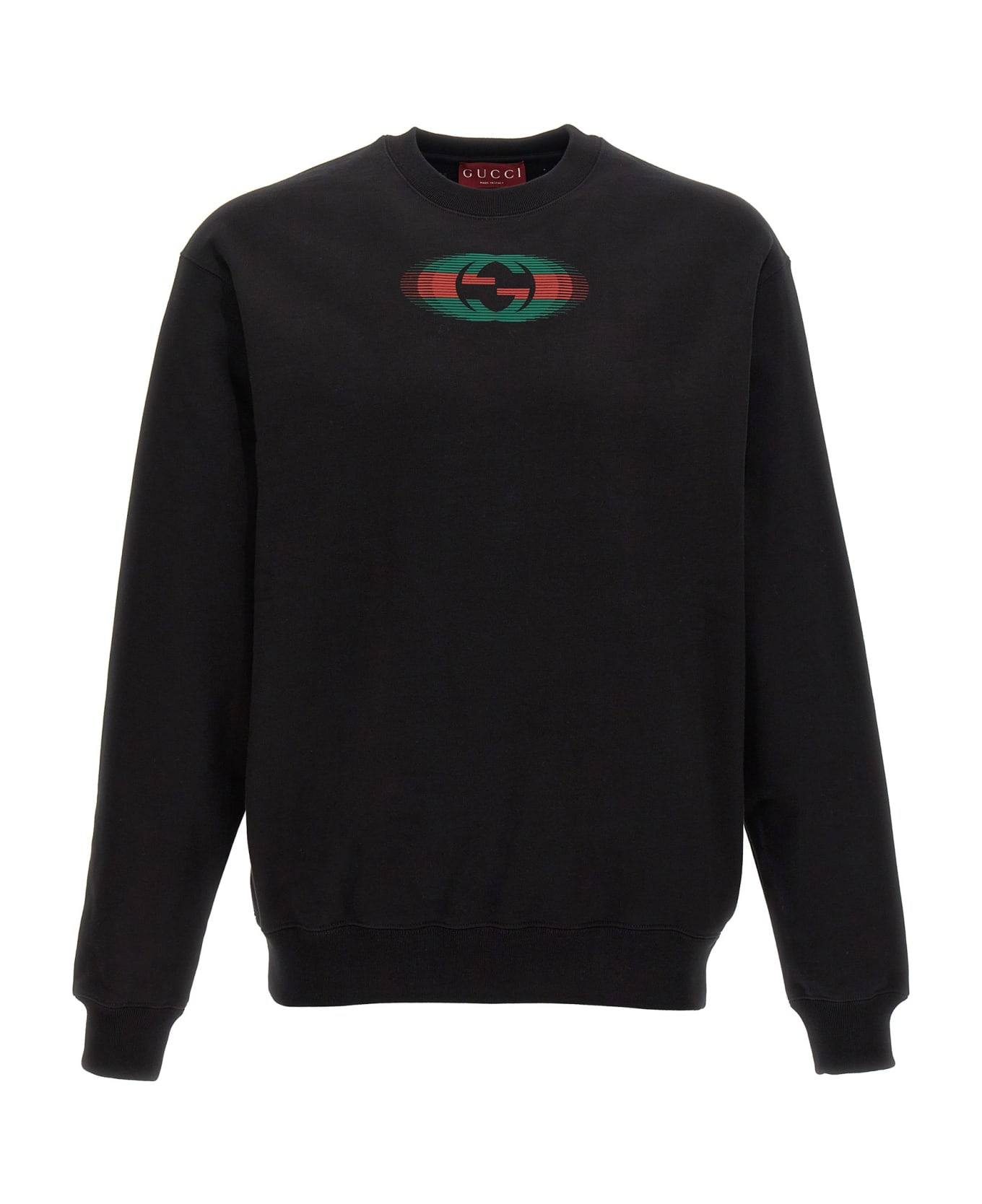 Gucci Logo Print Sweatshirt - Black  