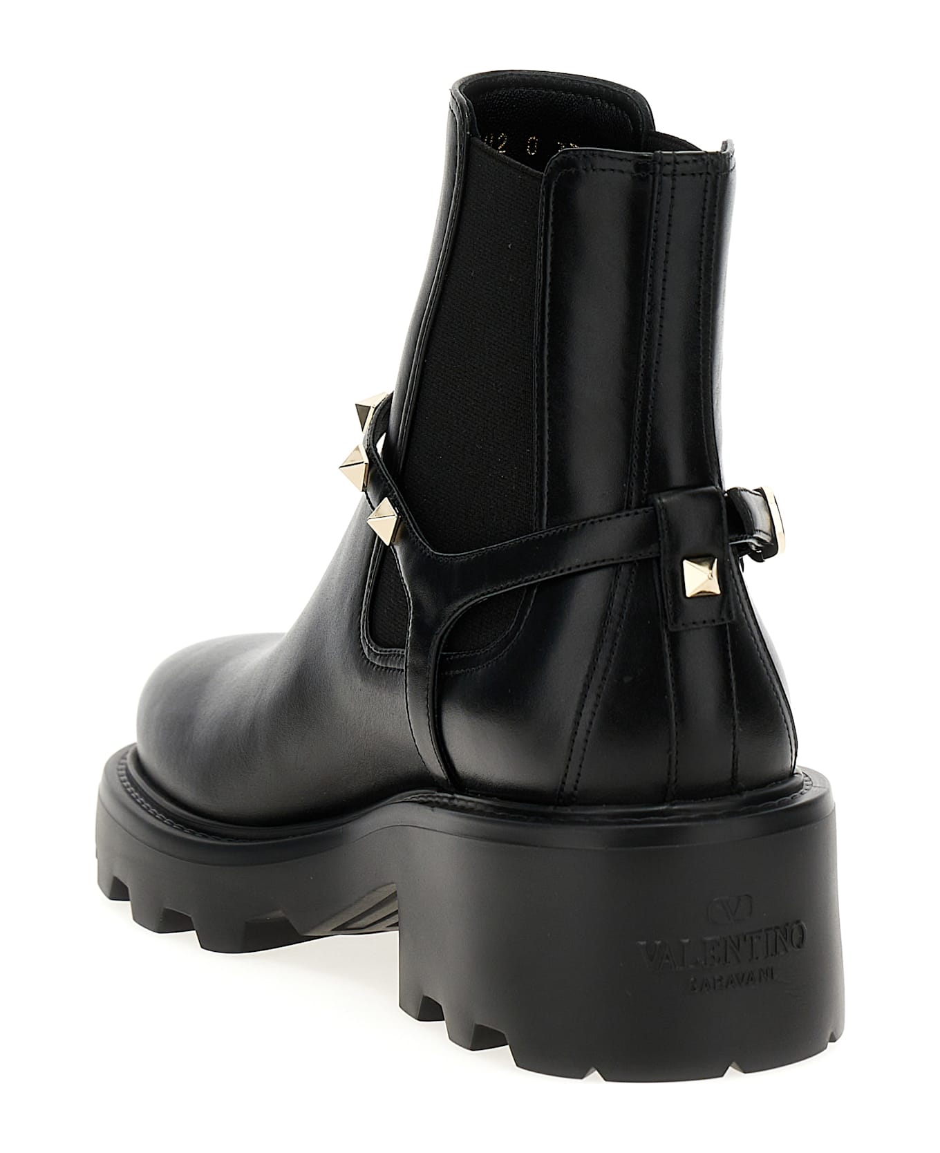 Valentino Garavani 'rockstud' Ankle Boots - Black