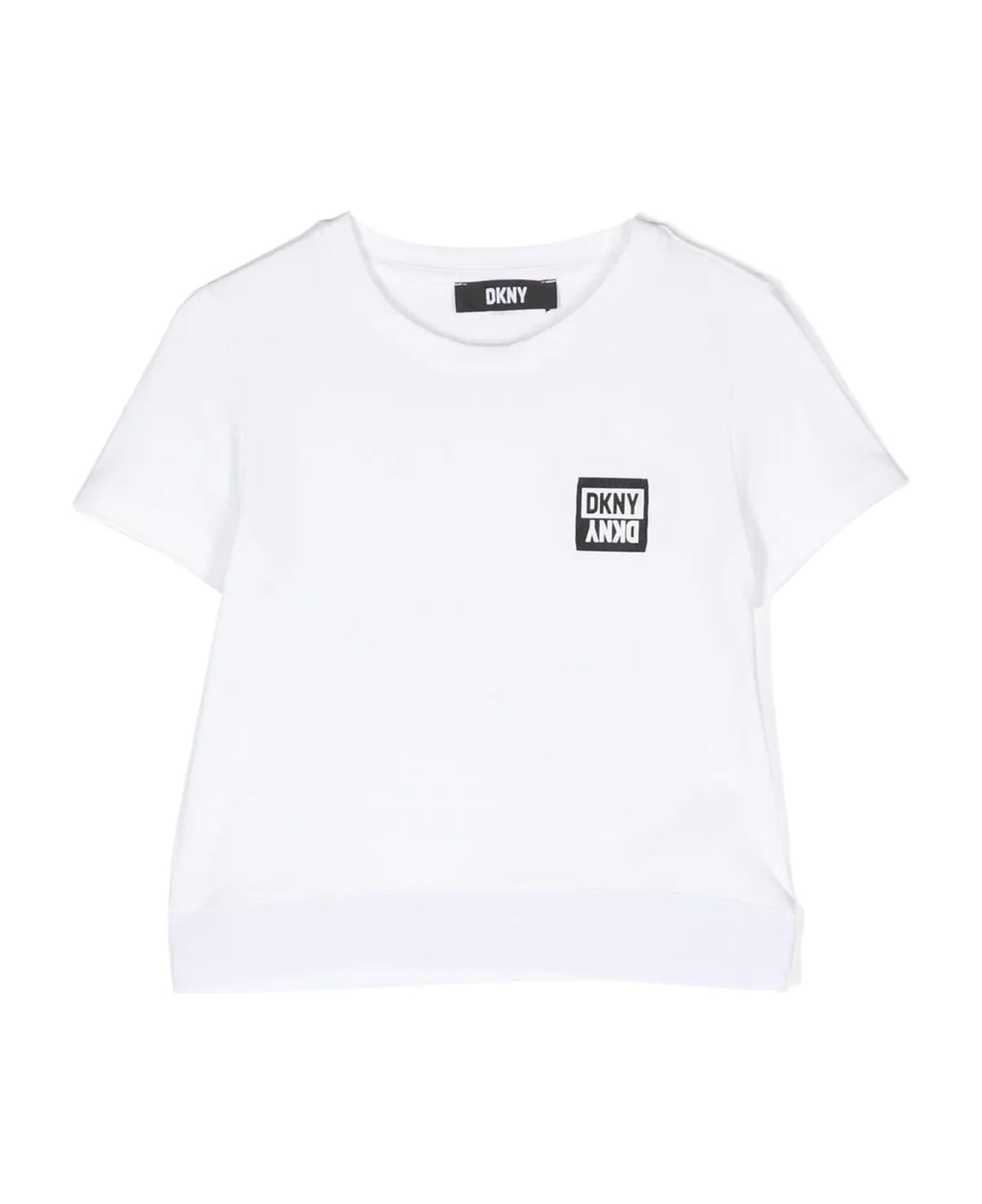 DKNY White Cotton Tshirt - P Bianco Tシャツ＆ポロシャツ