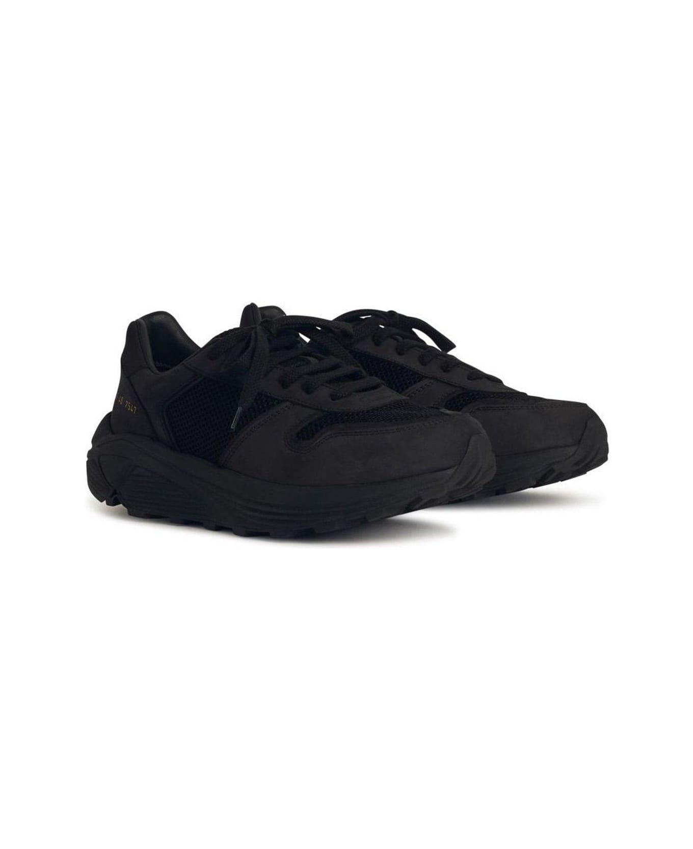 Common Projects Mesh Panelled Lace-up Sneakers - BLACK スニーカー
