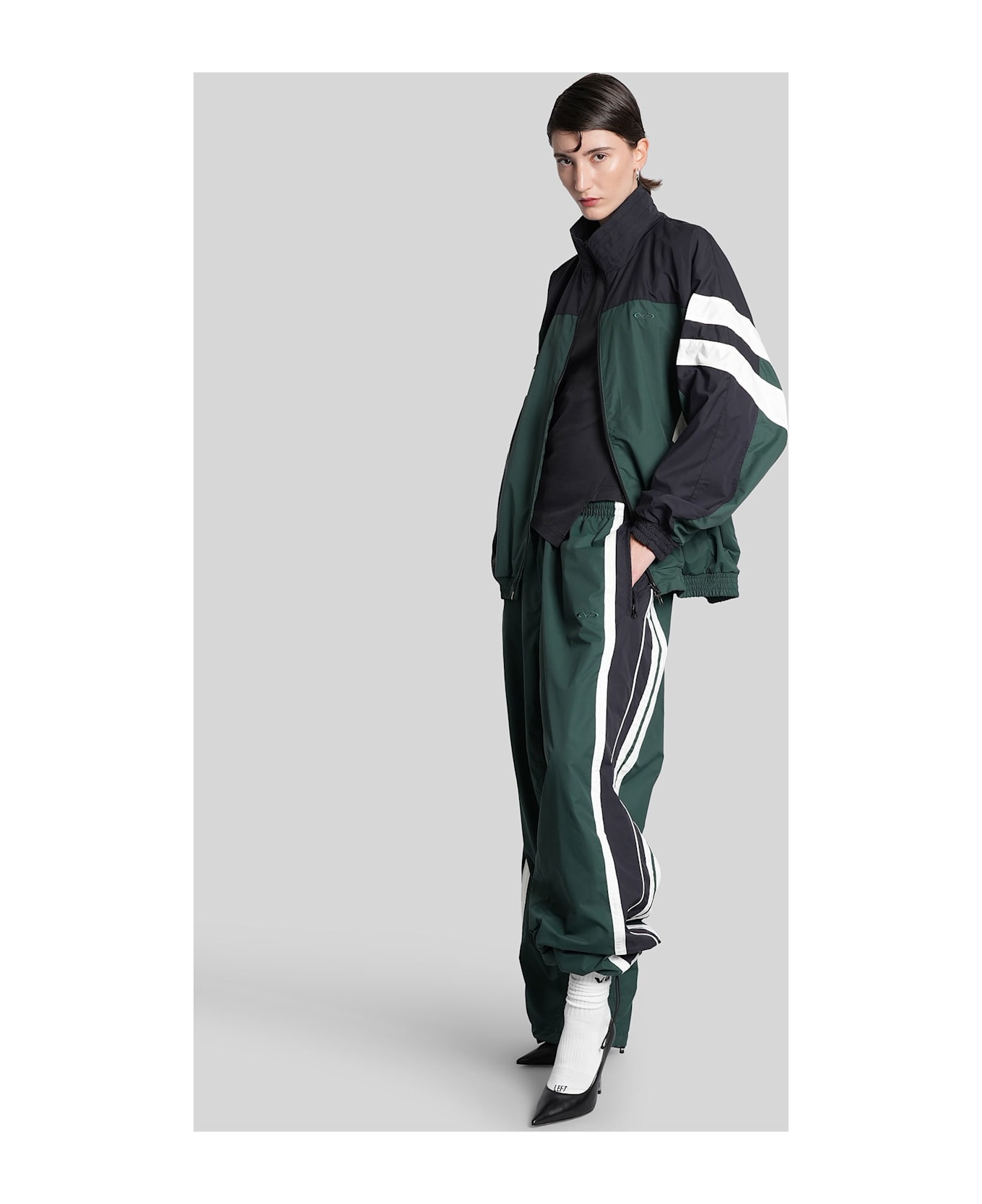 VETEMENTS Sweatshirt In Green Nylon - green