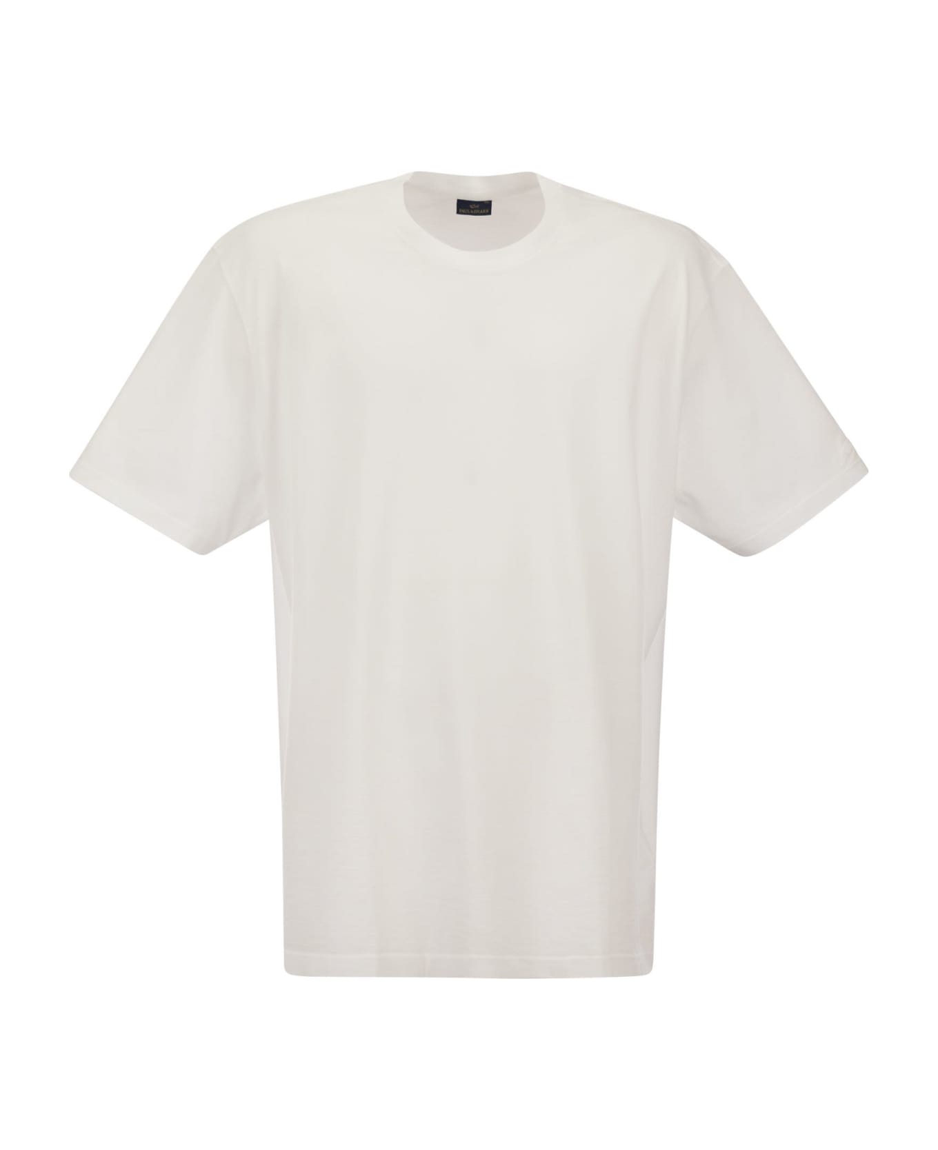 Paul&Shark Garment Dyed Cotton Jersey T-shirt - White