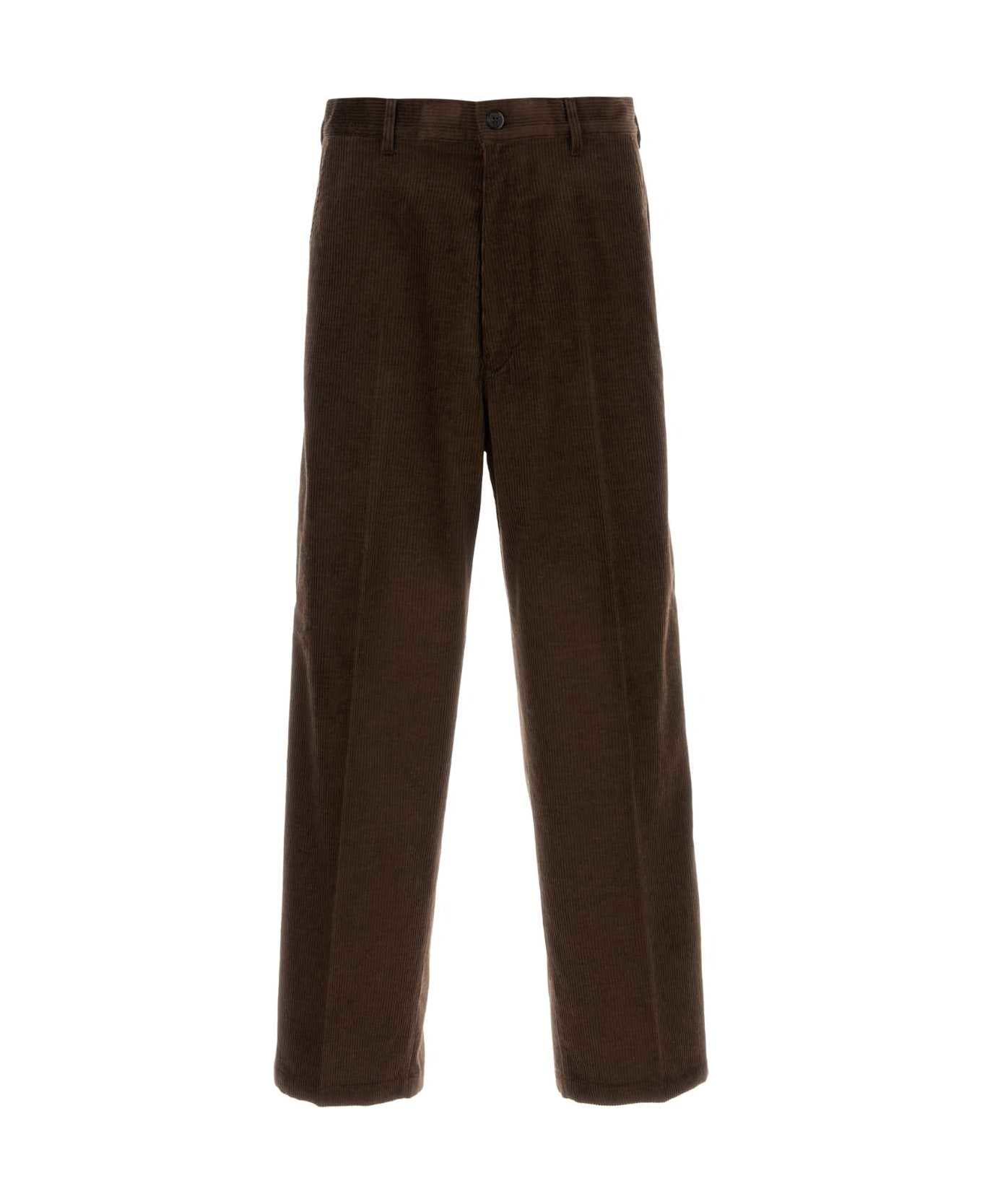 Prada Brown Corduroy Chino Pant - EBANO