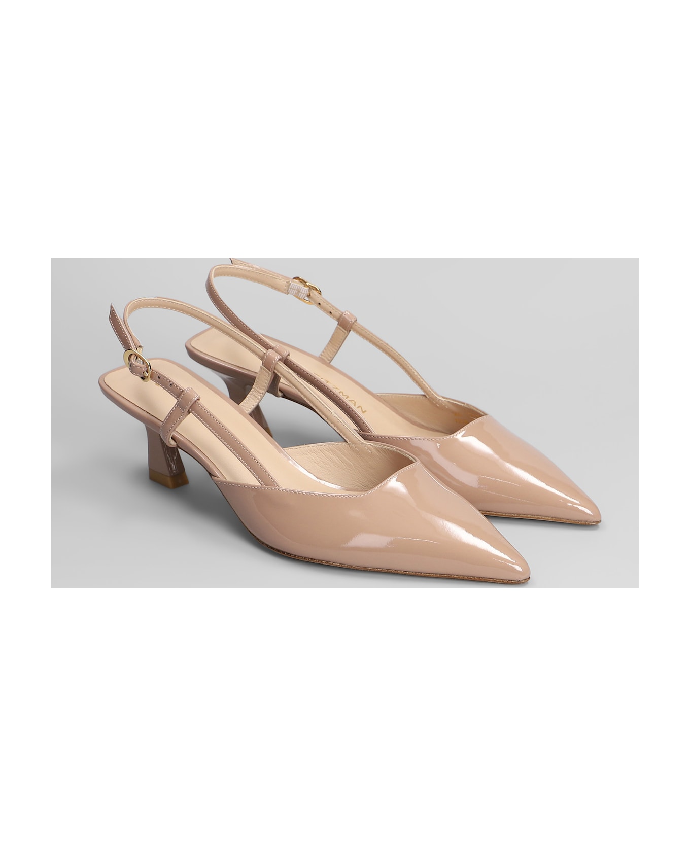 Stuart Weitzman Vinnie 50 Pumps In Rose-pink Patent Leather - rose-pink