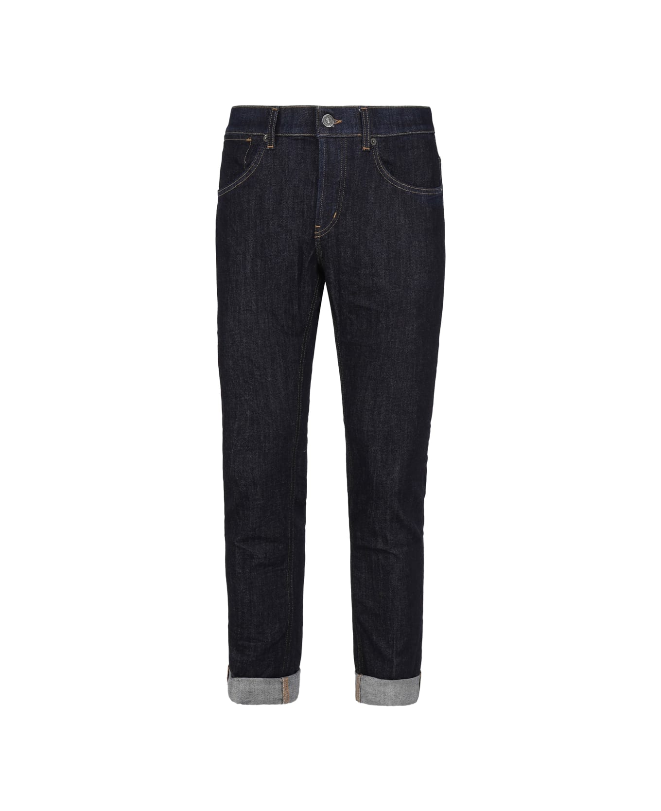 Dondup Ervin Loose Jeans In Fixed Selvedge Denim - Blu