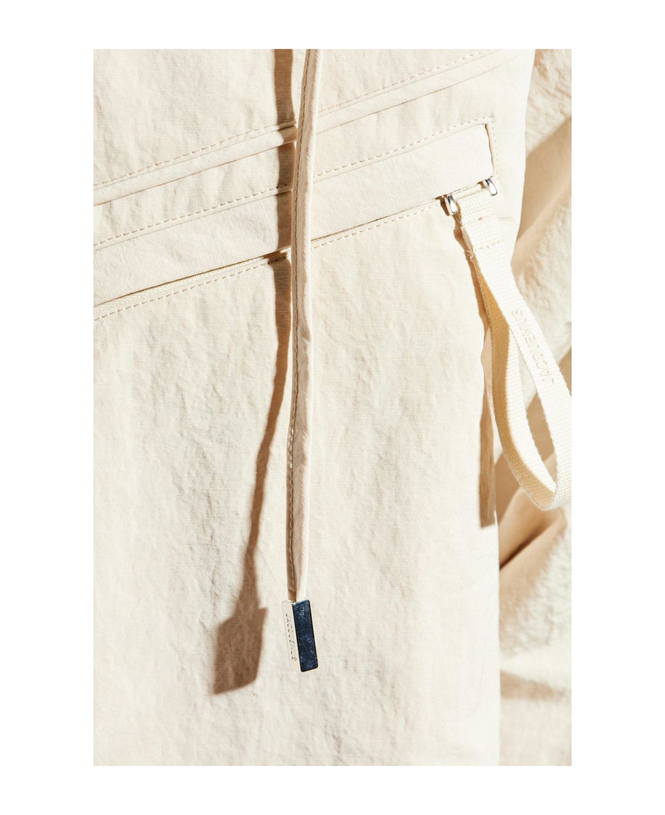 Jacquemus Hooded Zip-up Jacket - NEUTRALS