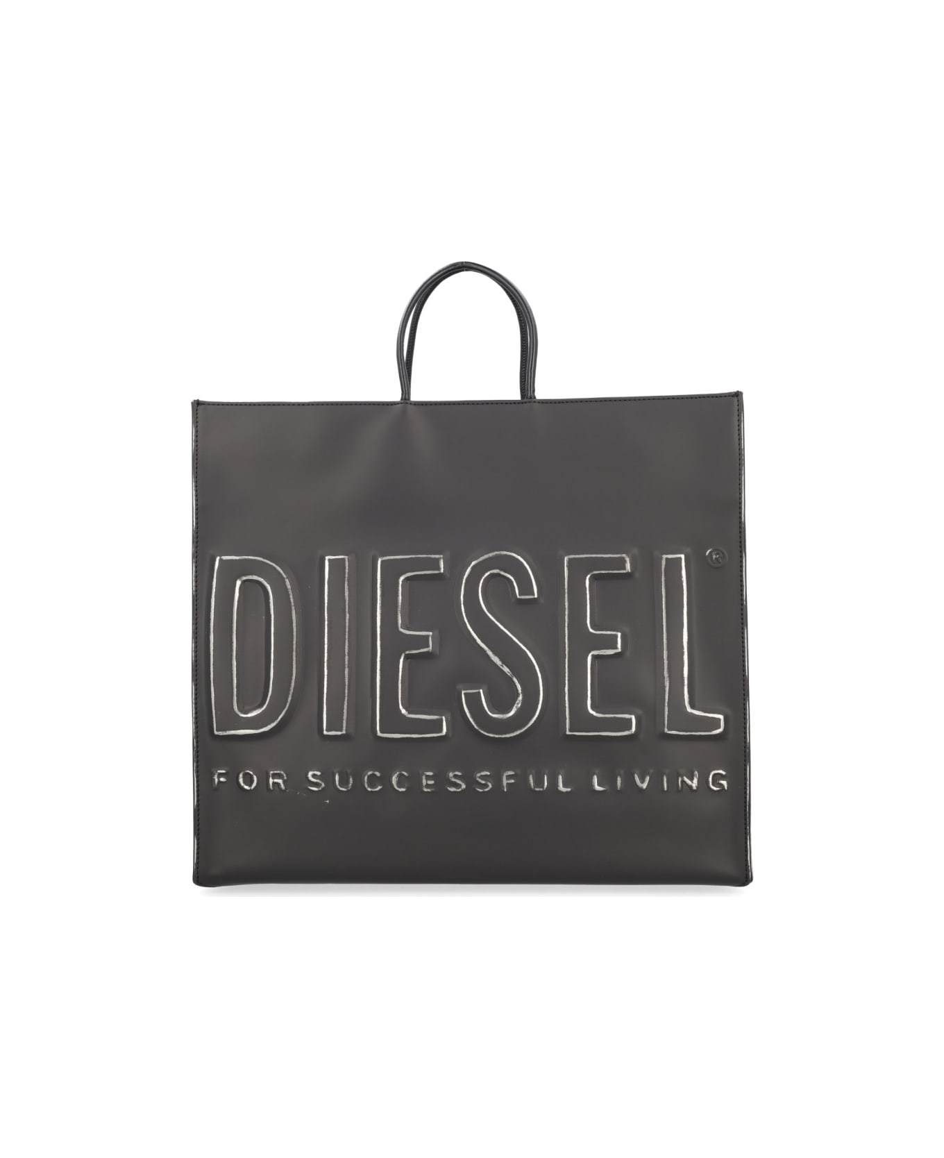 Diesel "dsl 3d" Tote Bag - BLACK