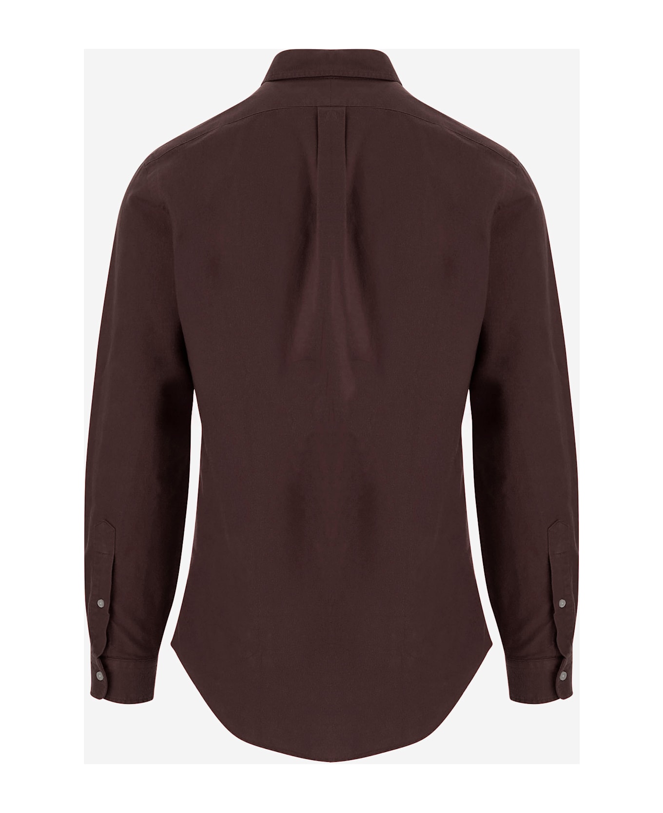 Polo Ralph Lauren Cotton Shirt With Polo Bear Embroidery - Brown