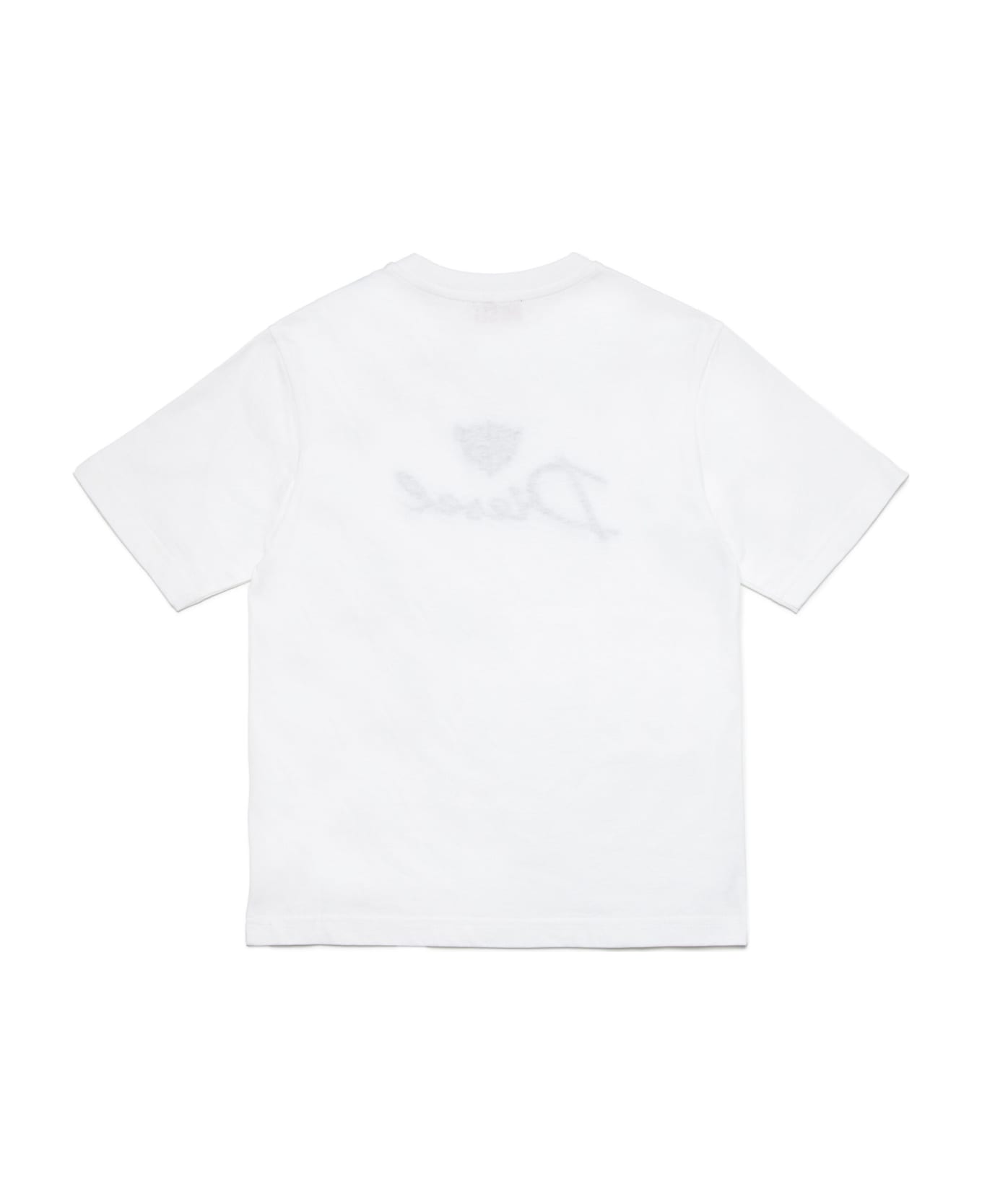 Diesel Twashg6 Over T-shirt Diesel T-shirt With Corona Logo - White