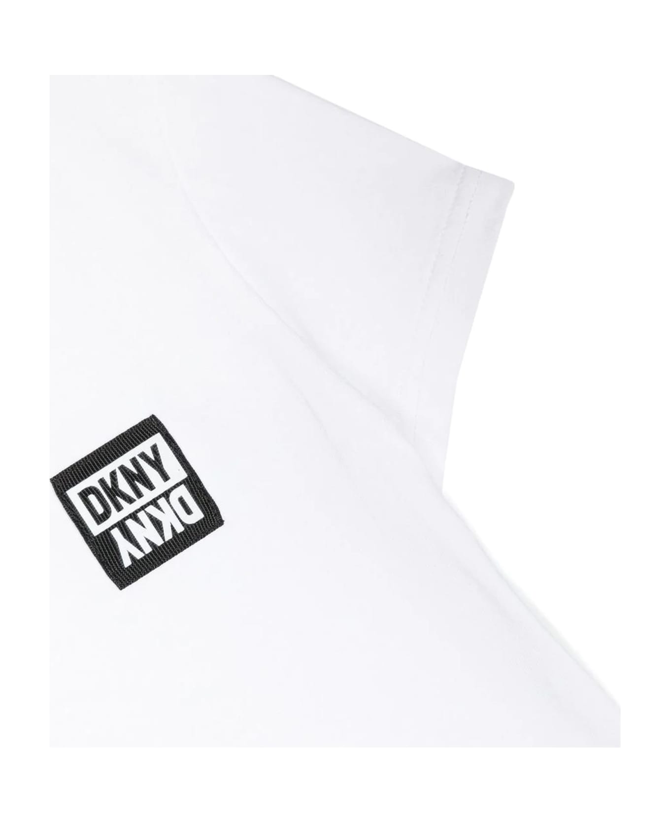 DKNY White Cotton Tshirt - P Bianco