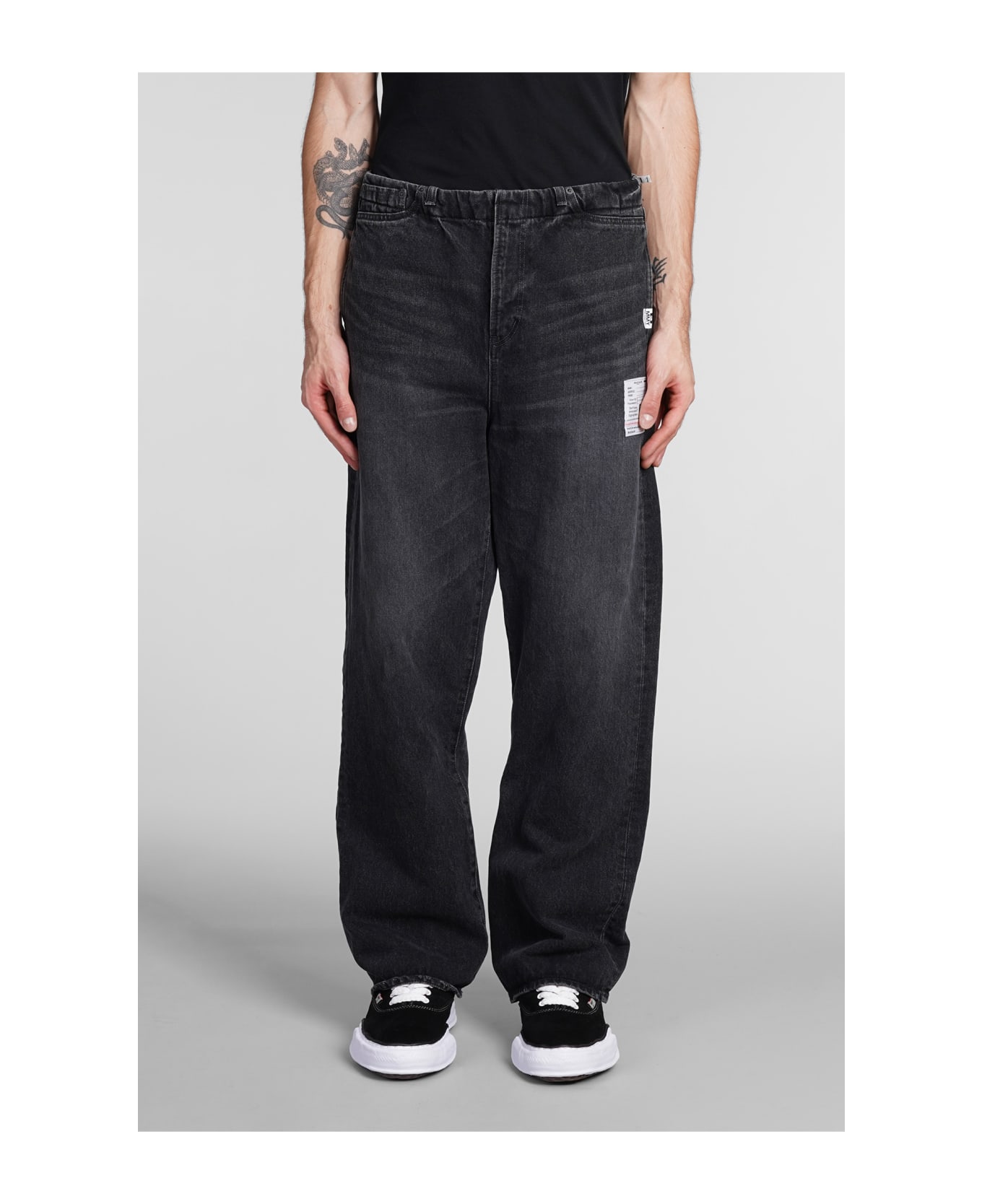 Mihara Yasuhiro Jeans In Black Cotton | italist