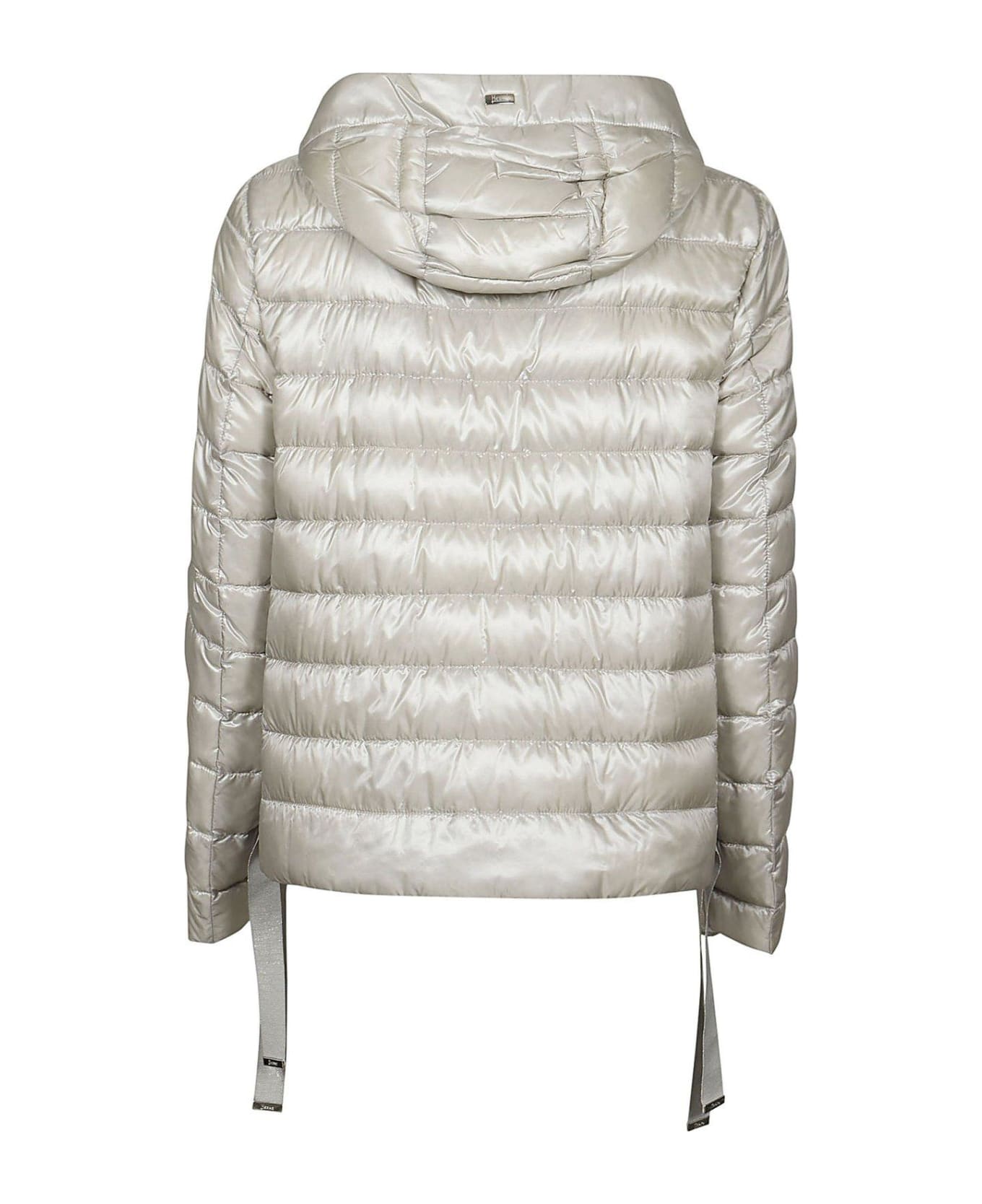 Herno Plain Zipped Padded Jacket - Grey
