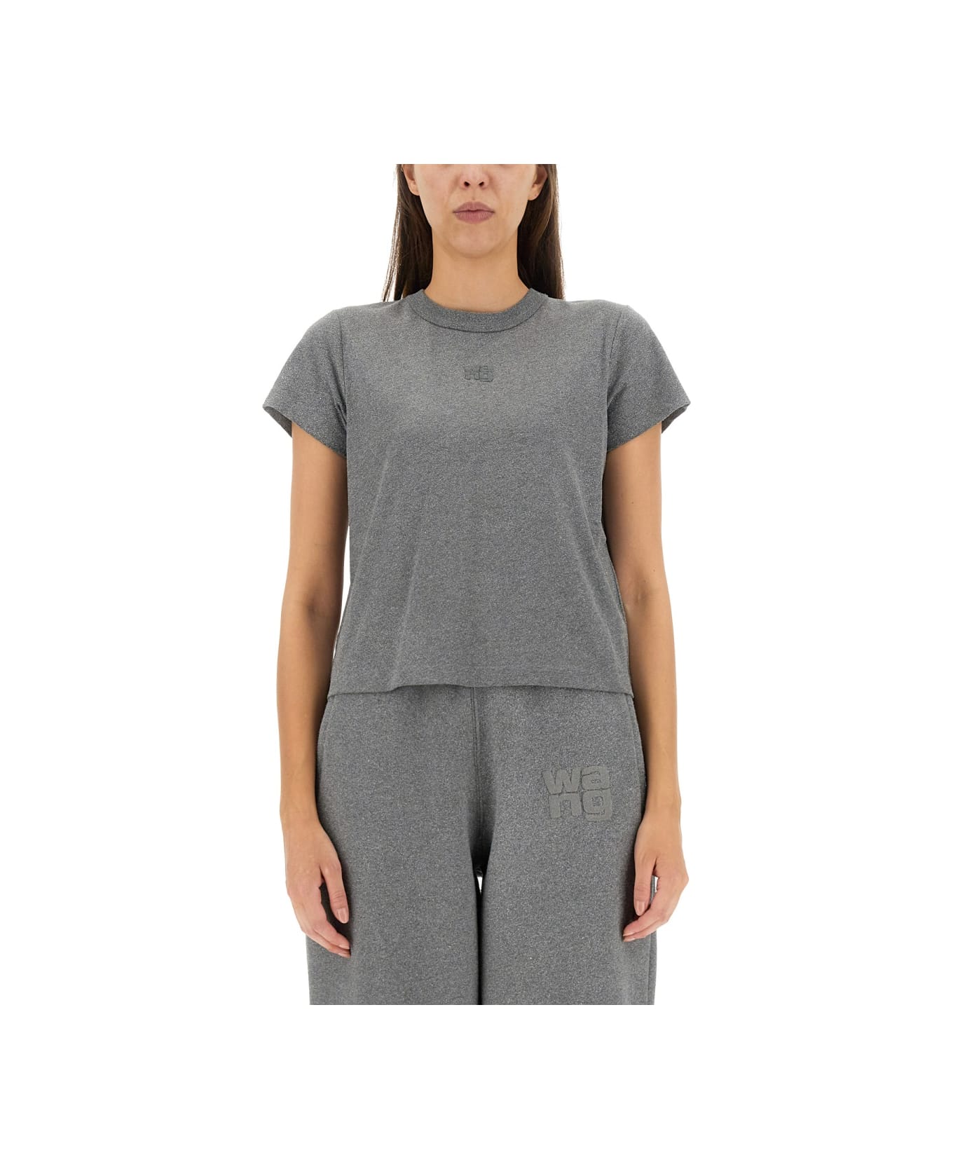 T by Alexander Wang T-shirt With Logo - GREY
