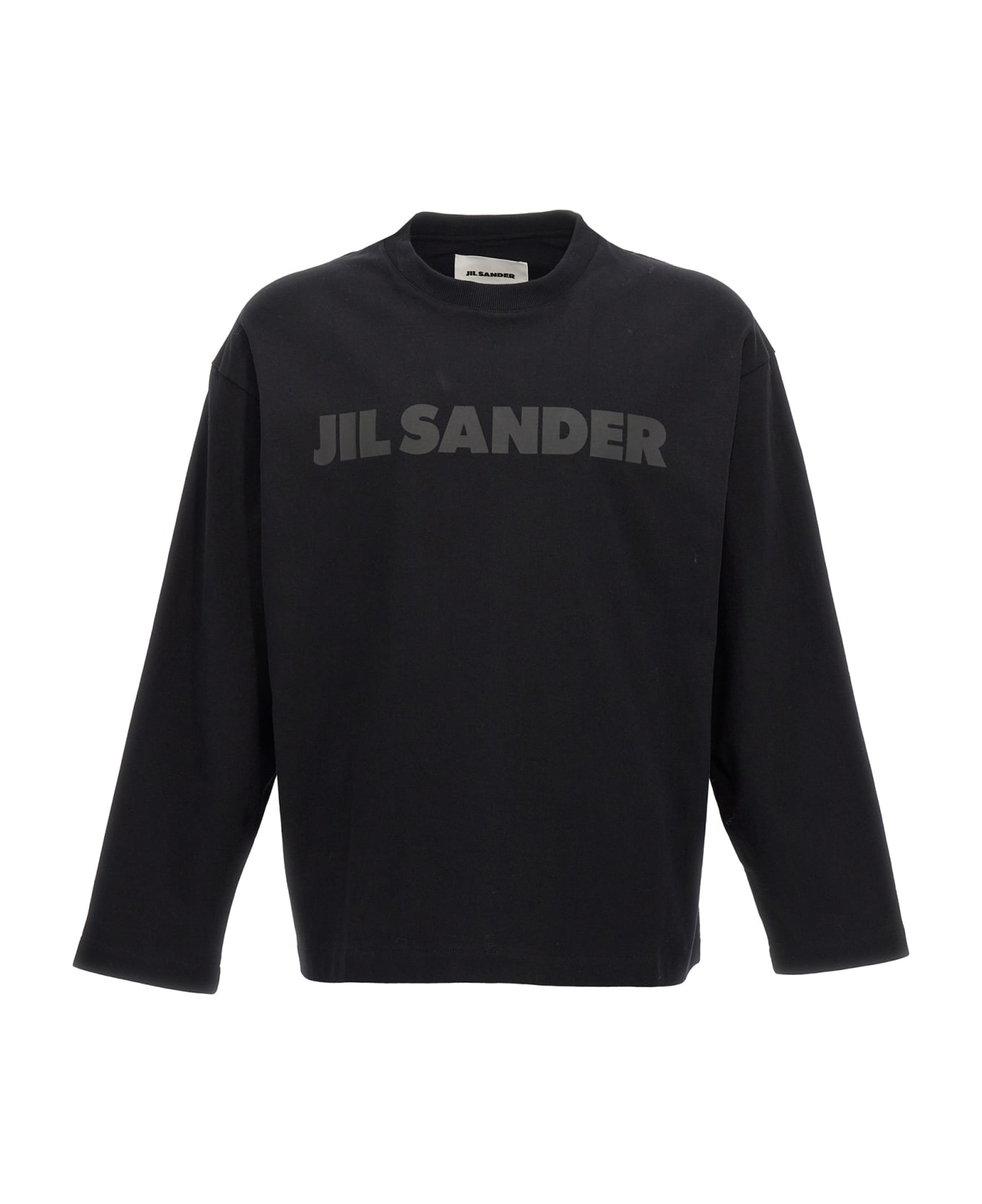 Jil Sander Logo Print T-shirt - Black