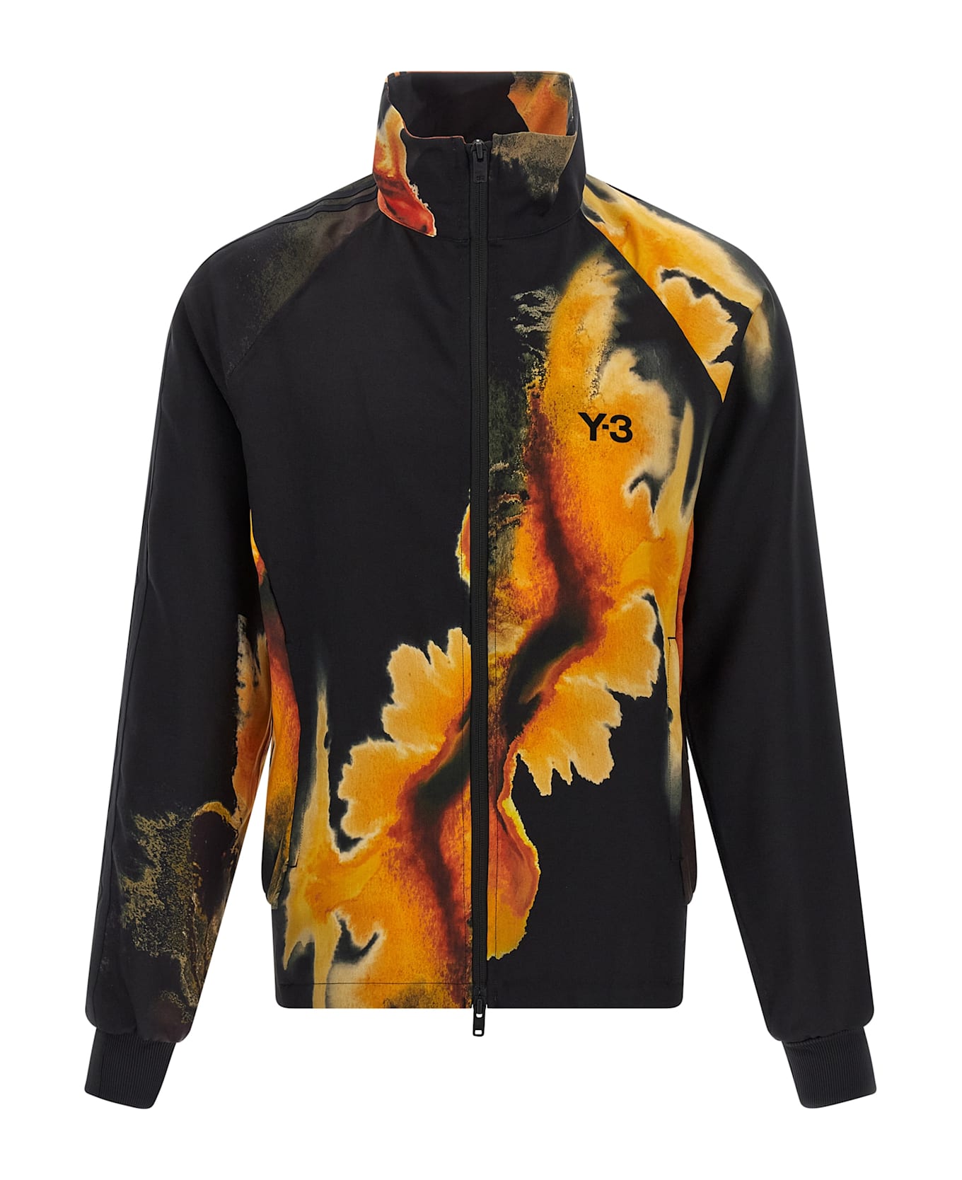 Y-3 'y-3 Aop - 3-strisce' Sweatshirt - BLACK/MULTCO