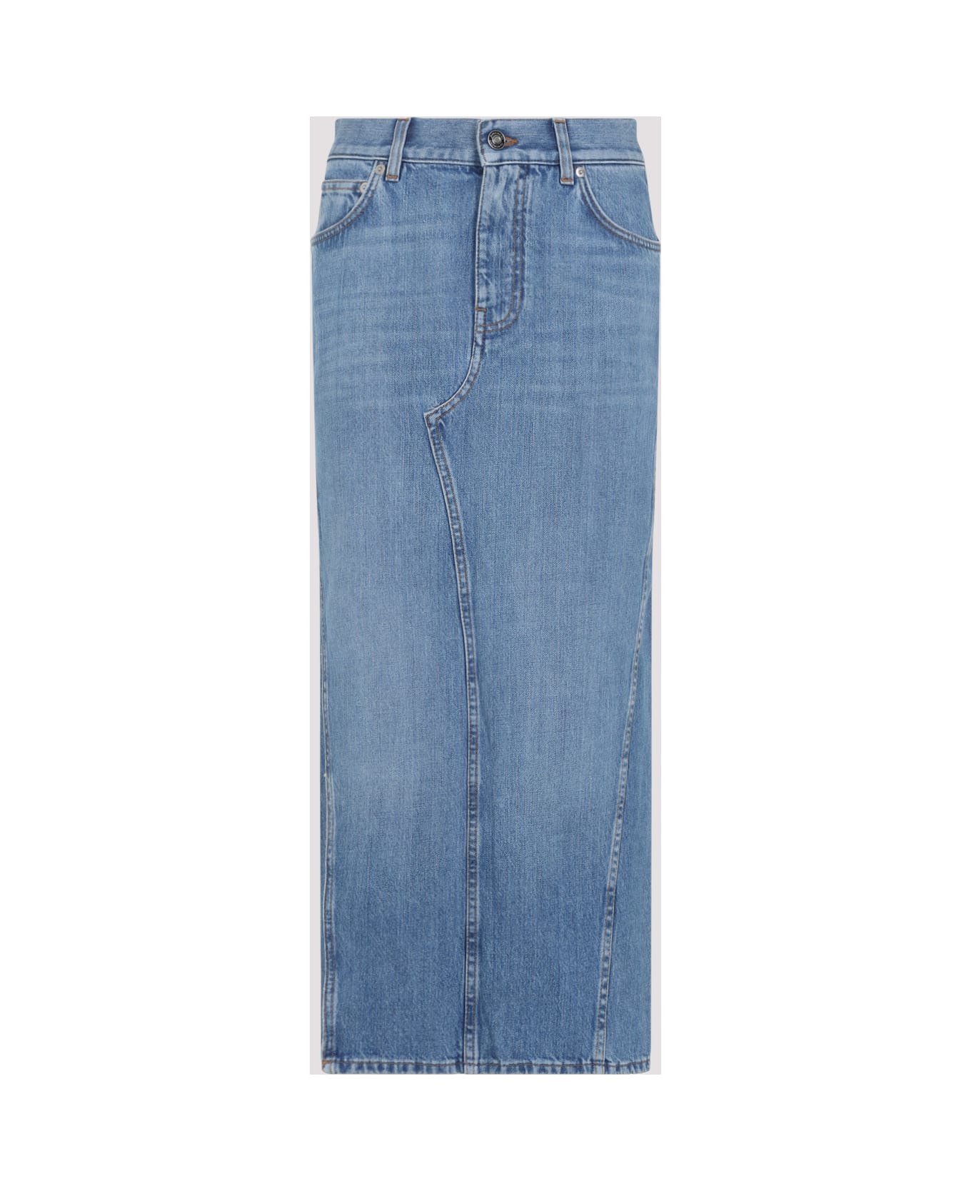 Givenchy Cotton Midi Skirt - Medium Blue