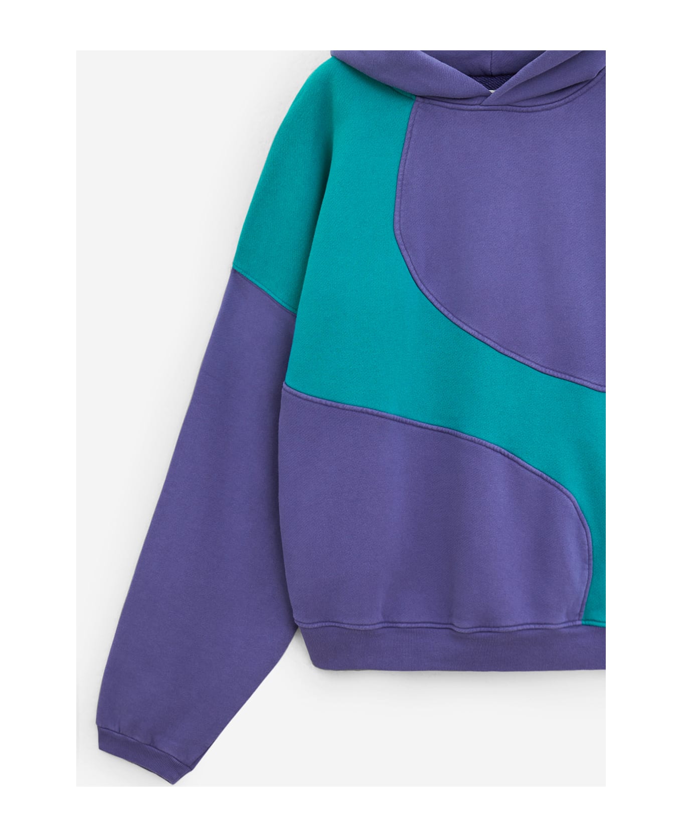 ERL Wave Hoodie Knit Sweatshirt - PURPLE