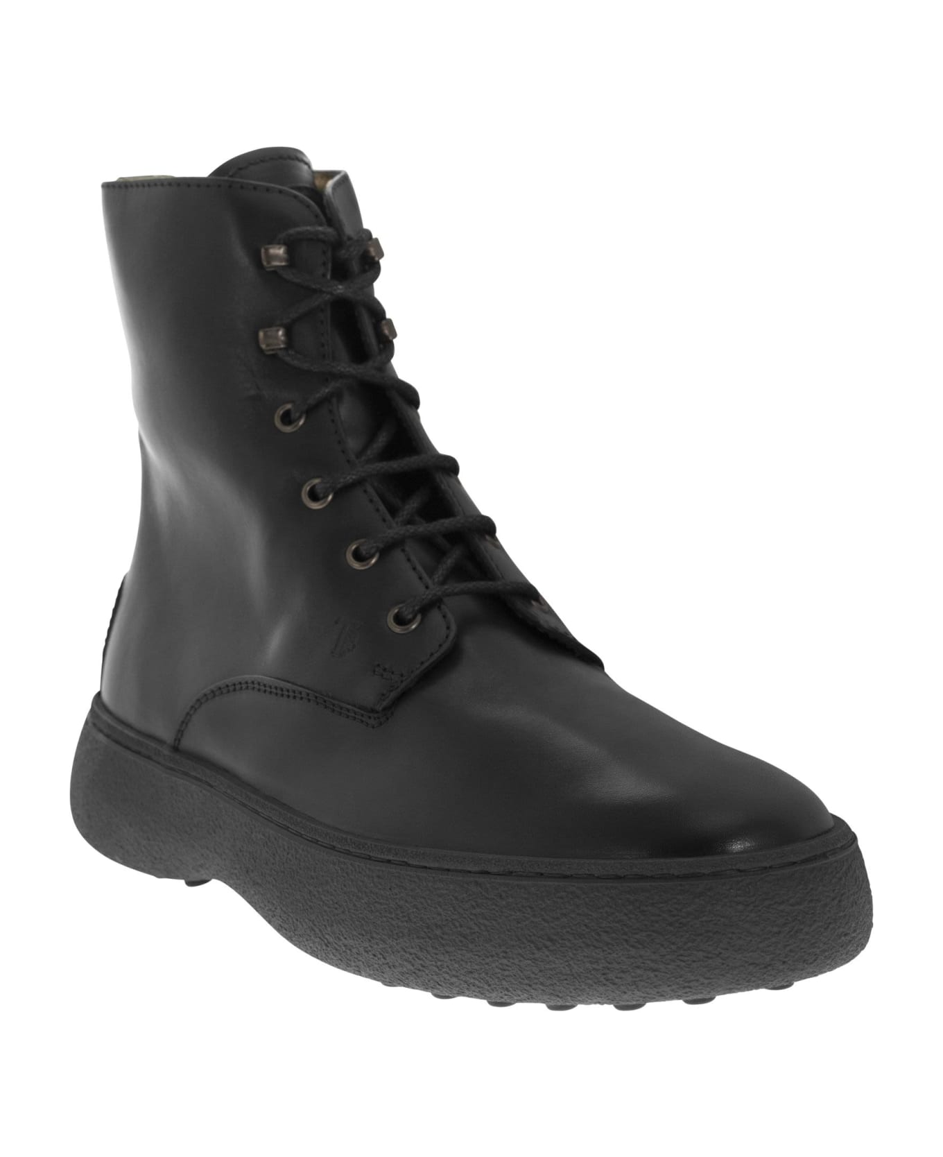 Tods Leather Lace Up Boot Italist 