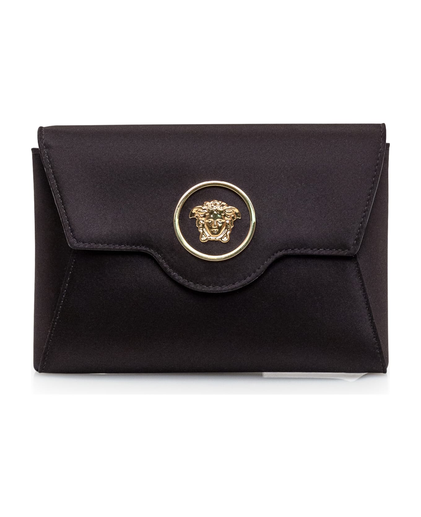 Versace 
la Medusa
 Pouch Clutch - BLACK-VERSACE GOLD