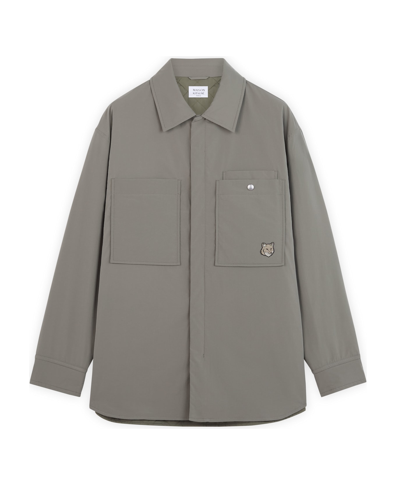 Maison Kitsuné Padded Overshirt - Pebble