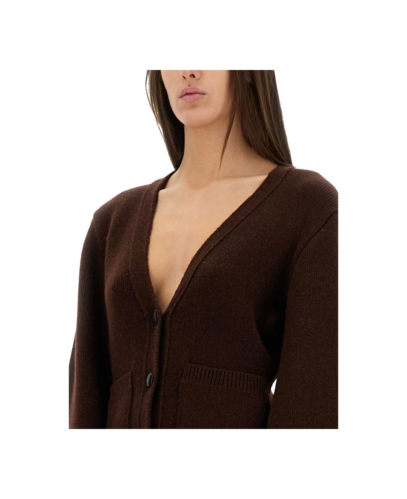 Khaite Cardigan - BROWN
