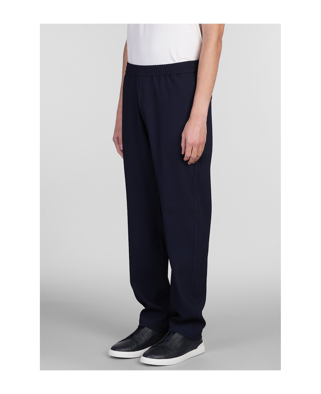 Barena Riobarbo Pants In Blue Wool - blue