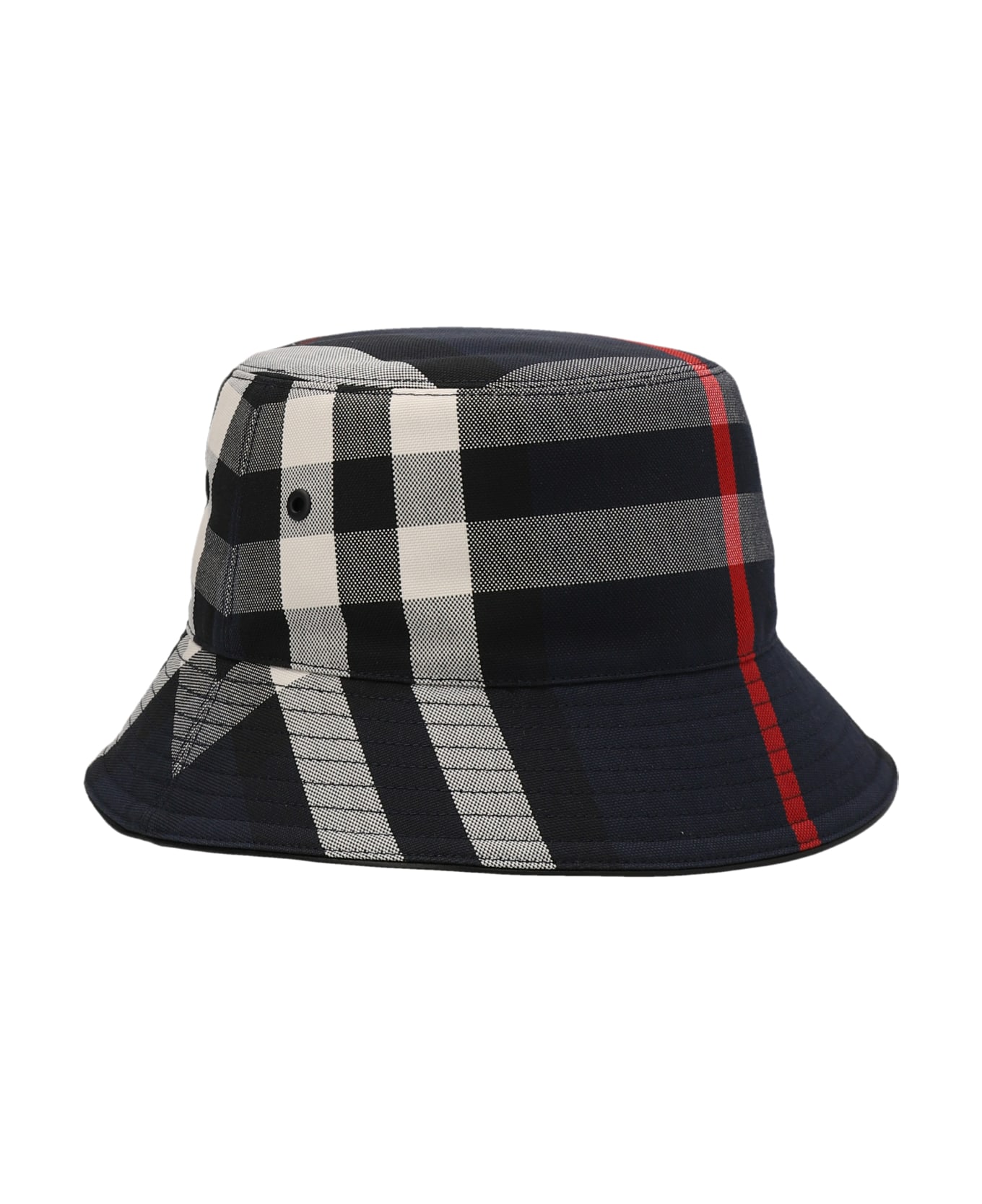 Burberry 'exaggerated Check' Bucket Hat - Blue