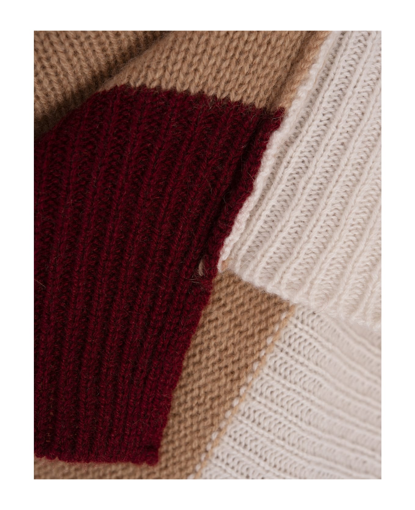 Marni Earthofsiena Colour Block Cashemere Sweater - Brown