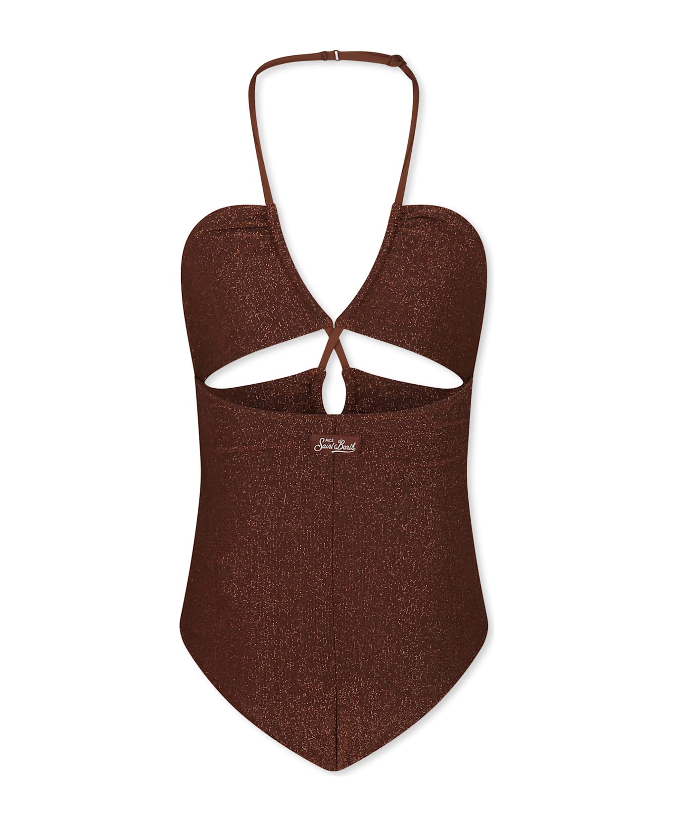 MC2 Saint Barth Brown Swimsuit For Girl - Brown